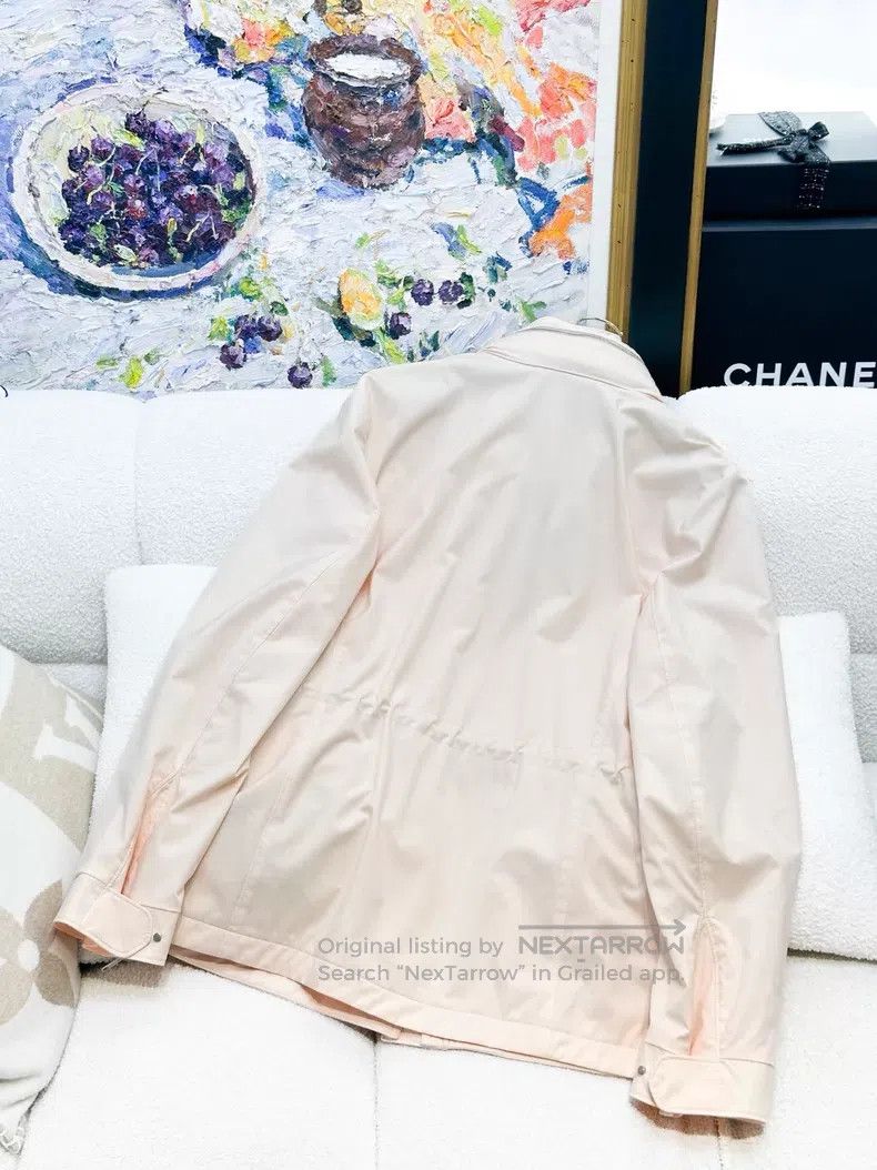 Loro Piana Loro Piana Orange Pink Hooded Collar Jacket Jacket Size S / US 4 / IT 40 - 2 Thumbnail