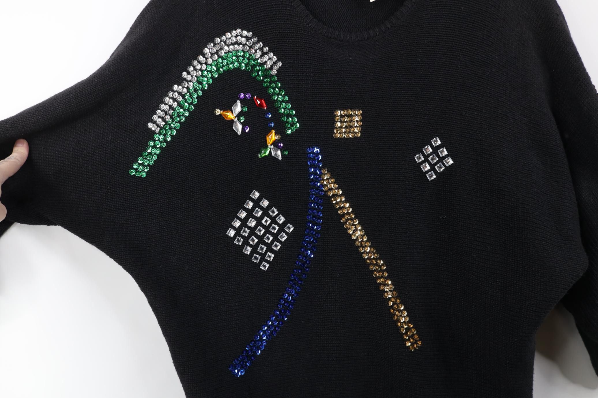 Vintage Deadstock Vintage 80s 90s Streetwear 3/4 Sleeve Sweater Size 3XL / US 20-22 - 5 Thumbnail
