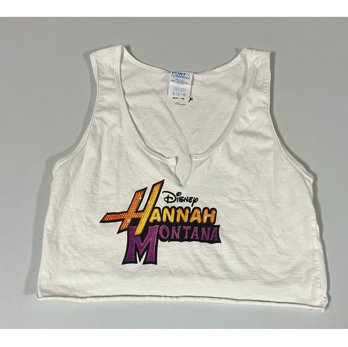 Disney Disney ‘Hannah Montana’ Y2K Tank Crop Top T-Shirt Size S 🎤✨ Size S / US 4 / IT 40 - 2 Thumbnail