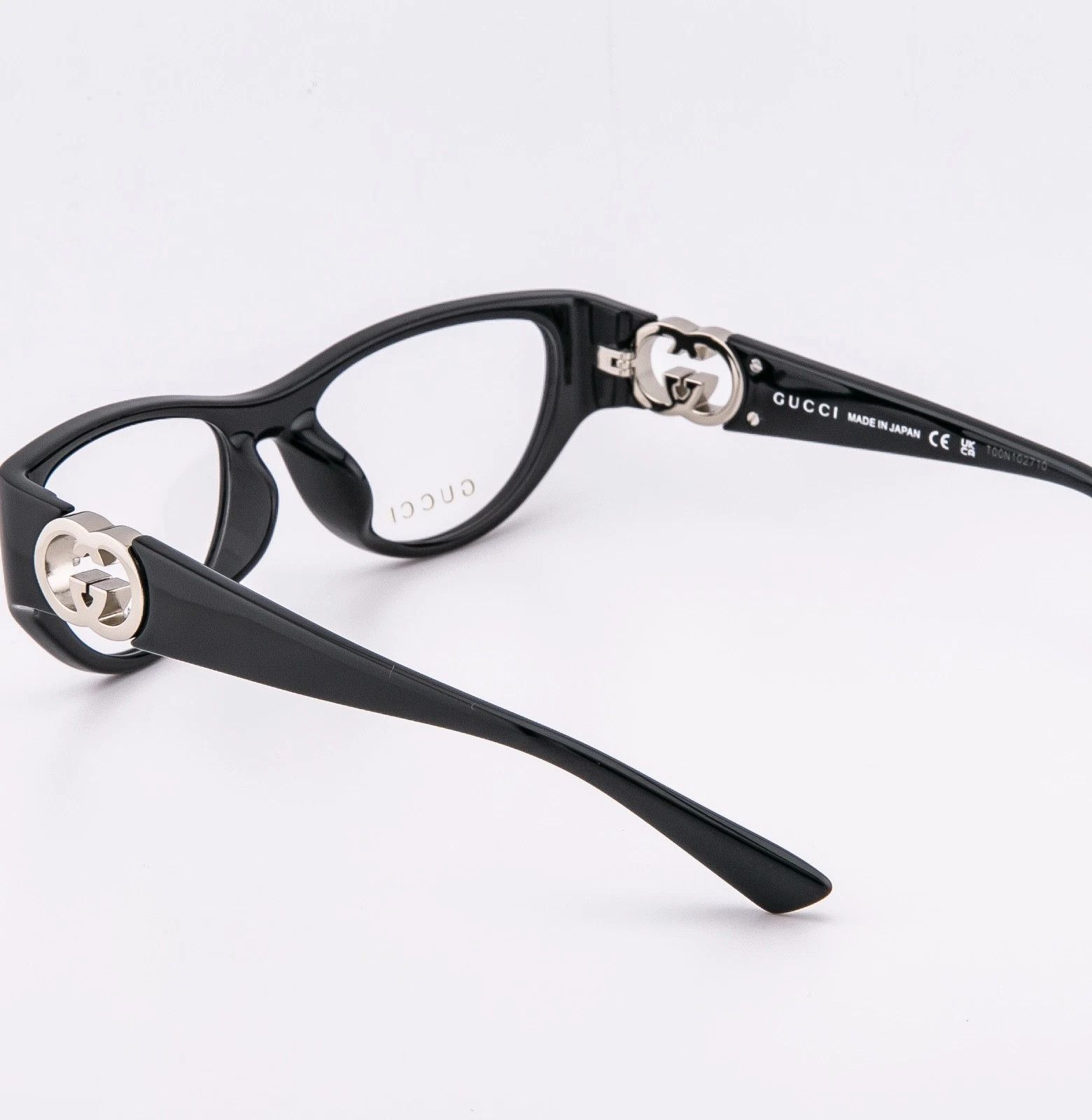 Gucci GUCCI GG1825O 1825 Black Silver Logo Unisex Eyeglasses 001 Size ONE SIZE - 2 Thumbnail