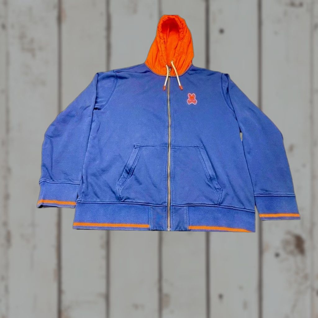 Psycho Bunny Psycho Bunny Hoodie Mens 3XL Blue Orange Full Zip Long Sleeve Sweatshirt Logo Size US XXL / EU 58 / 5 - 1 Thumbnail