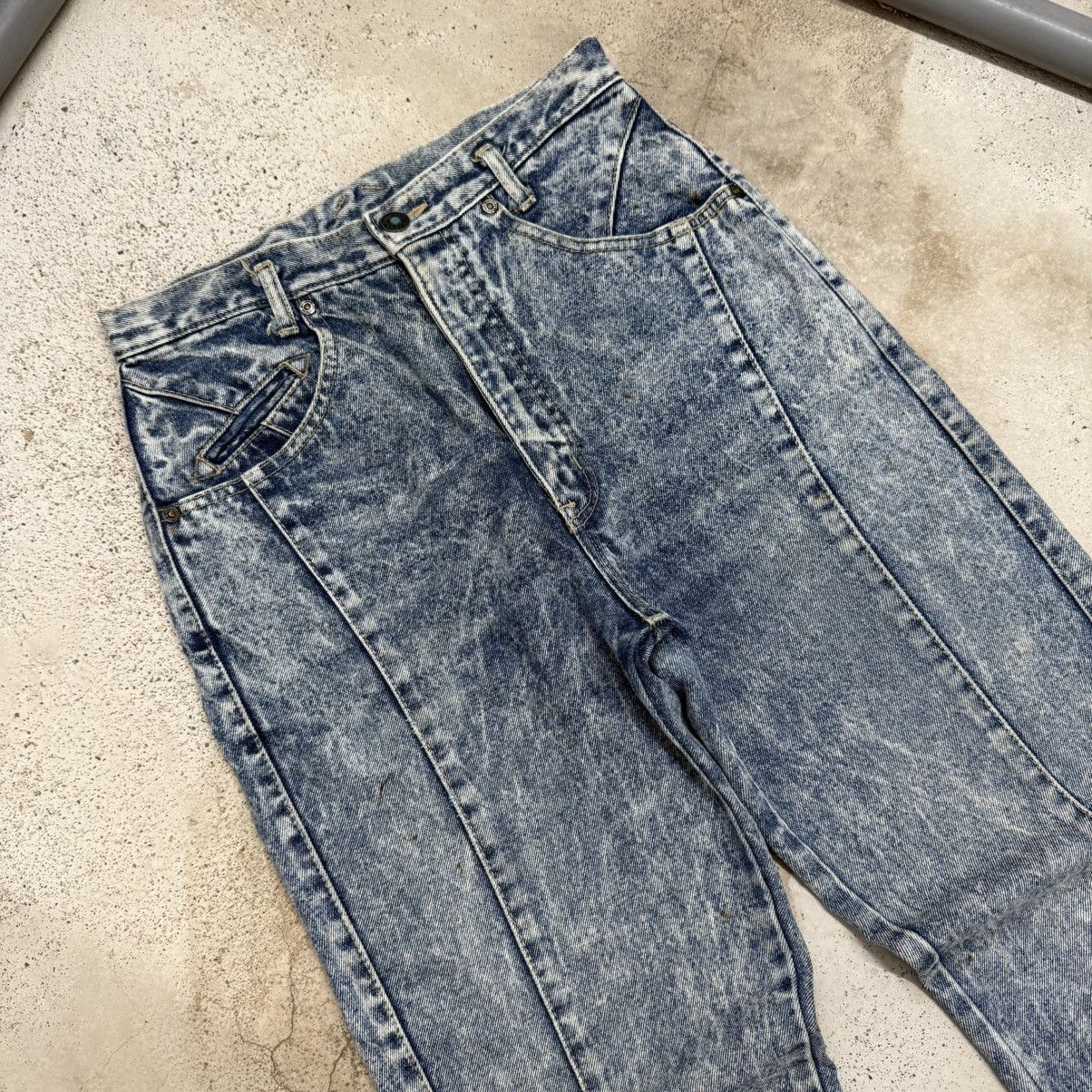 Japanese Brand Vintage High Waist Sweet Camel Bleached Design Denim Pants Size 26" / US 2 / IT 38 - 4 Thumbnail