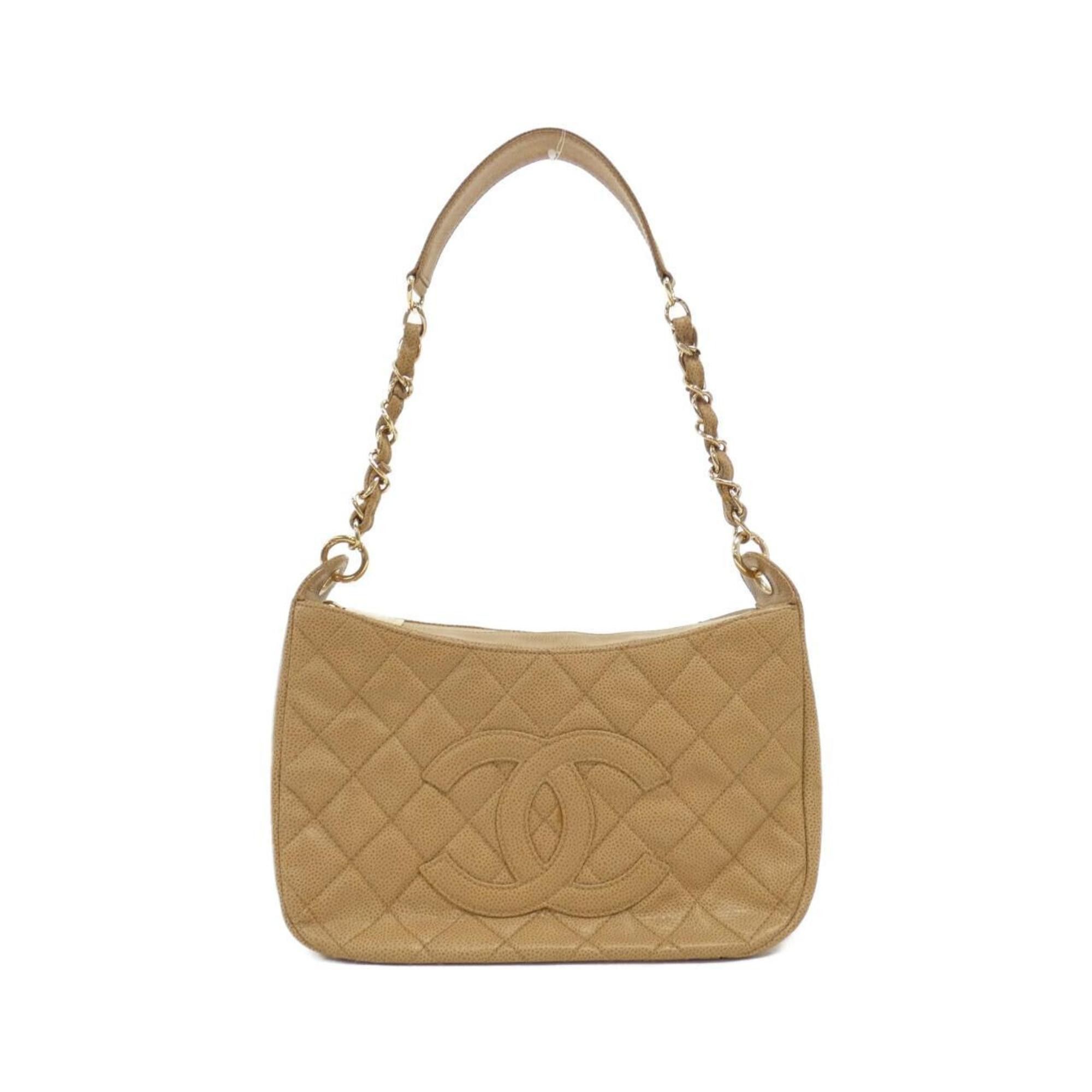 Chanel 20993 Shoulder Bag in Beige, Women's
