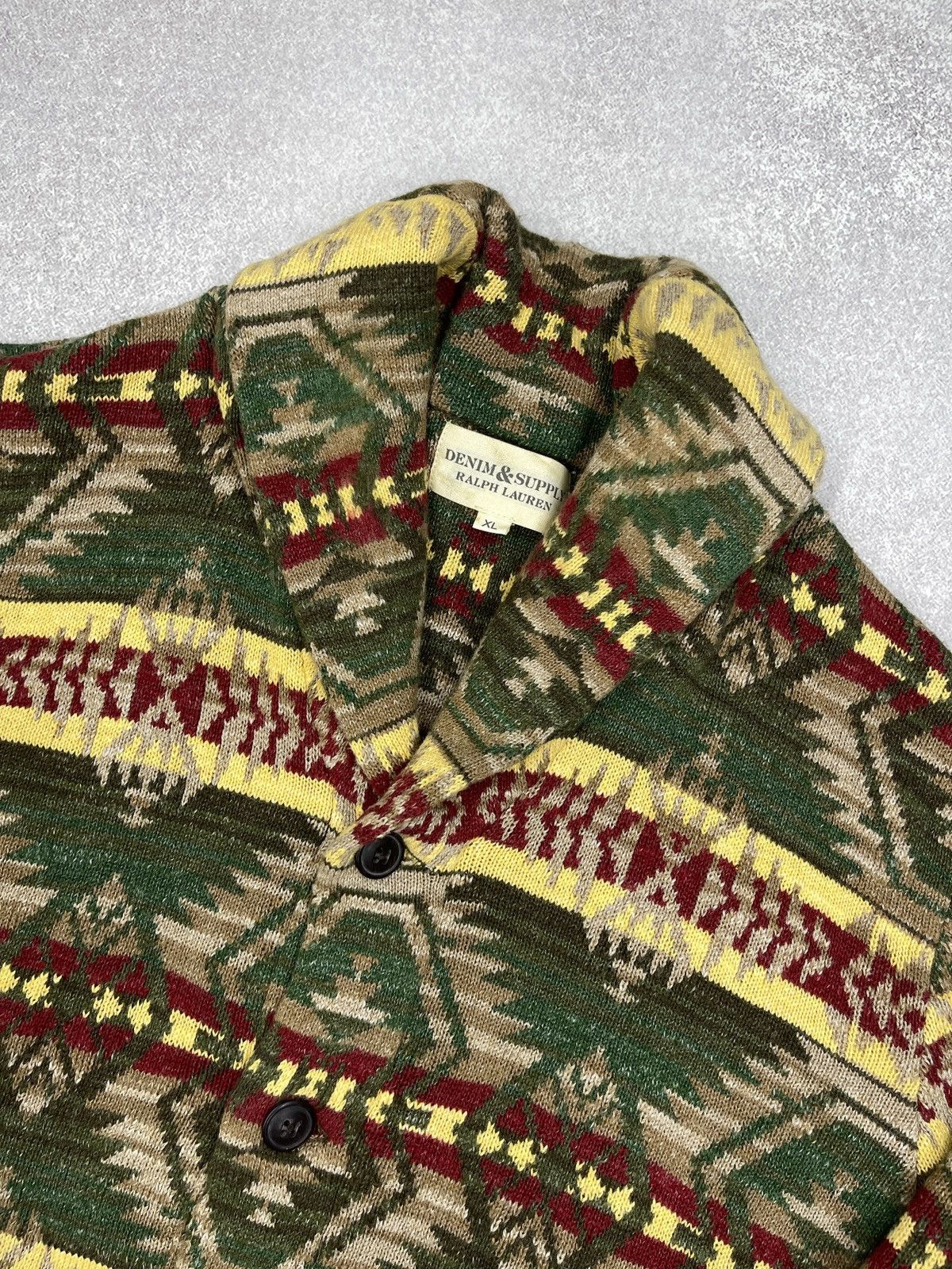 Denim & Supply Ralph Lauren Rare Ralph Lauren Denim & Supply Cardigan Knit Aztec Navajo Size US XL / EU 56 / 4 - 4 Thumbnail