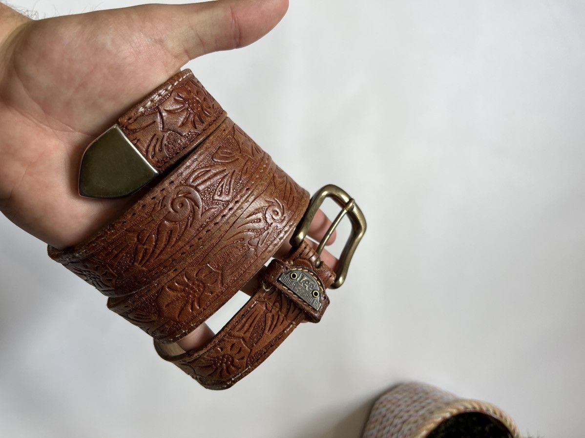Lee Lee Leather Belt Mens Size 36 - 2 Thumbnail
