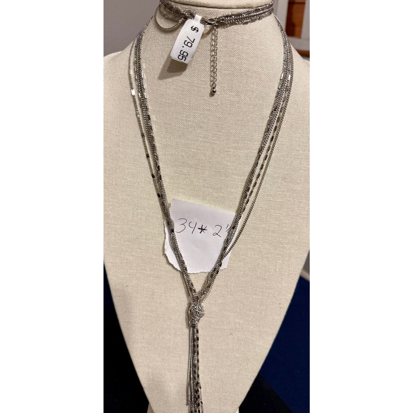 Other Macy’s NWT Silver Tone Necklace 34” Size ONE SIZE - 1 Thumbnail