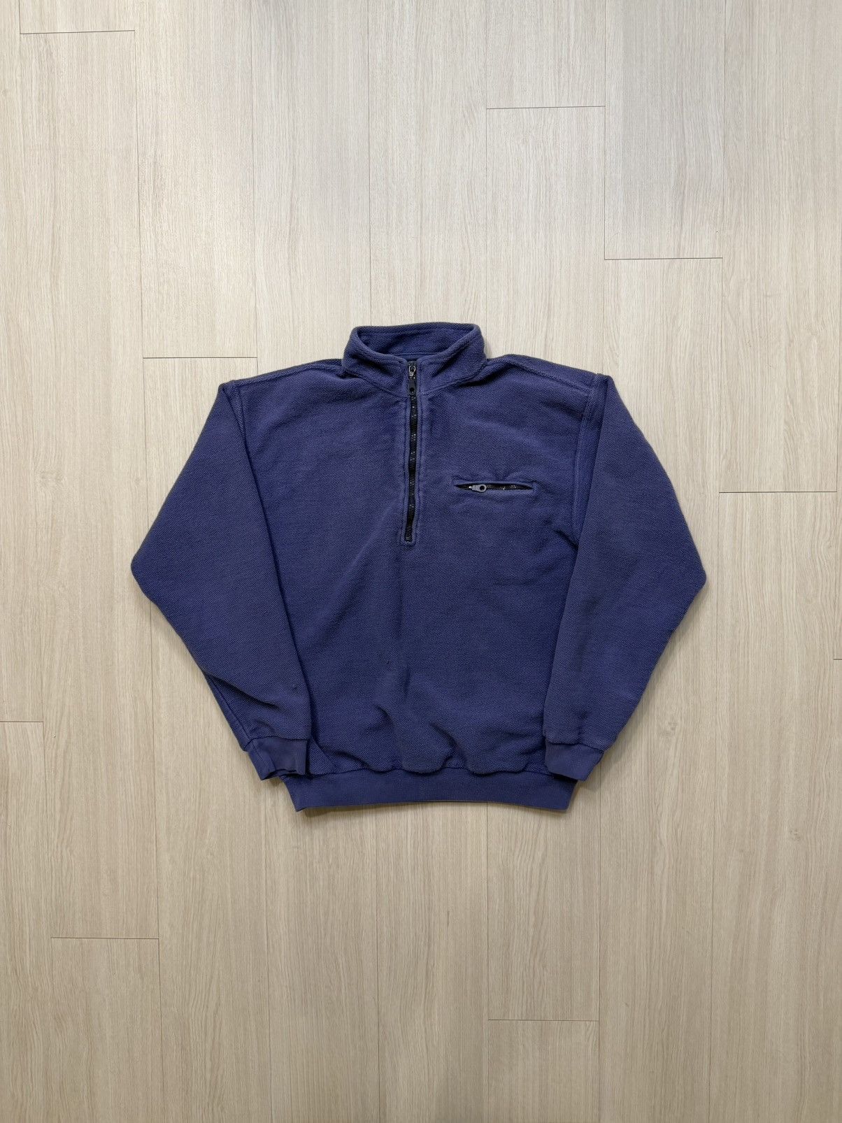 Lands' End Lands End Vintage Half Zip 100% Cotton Sweater Size US S / EU 44-46 / 1 - 1 Thumbnail