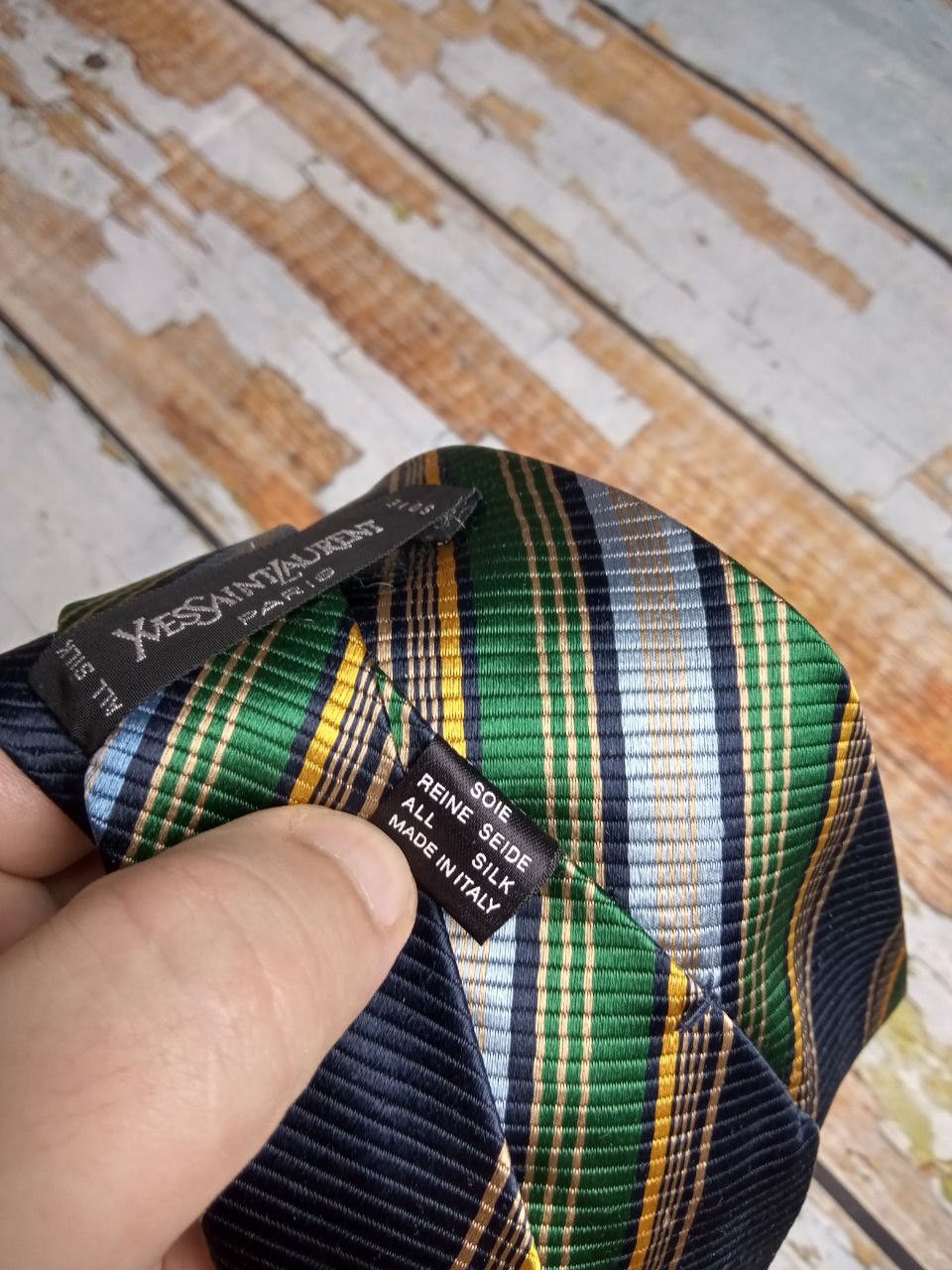Yves Saint Laurent Yves Saint Laurent Silk Tie Made in Italy Size ONE SIZE - 5 Thumbnail