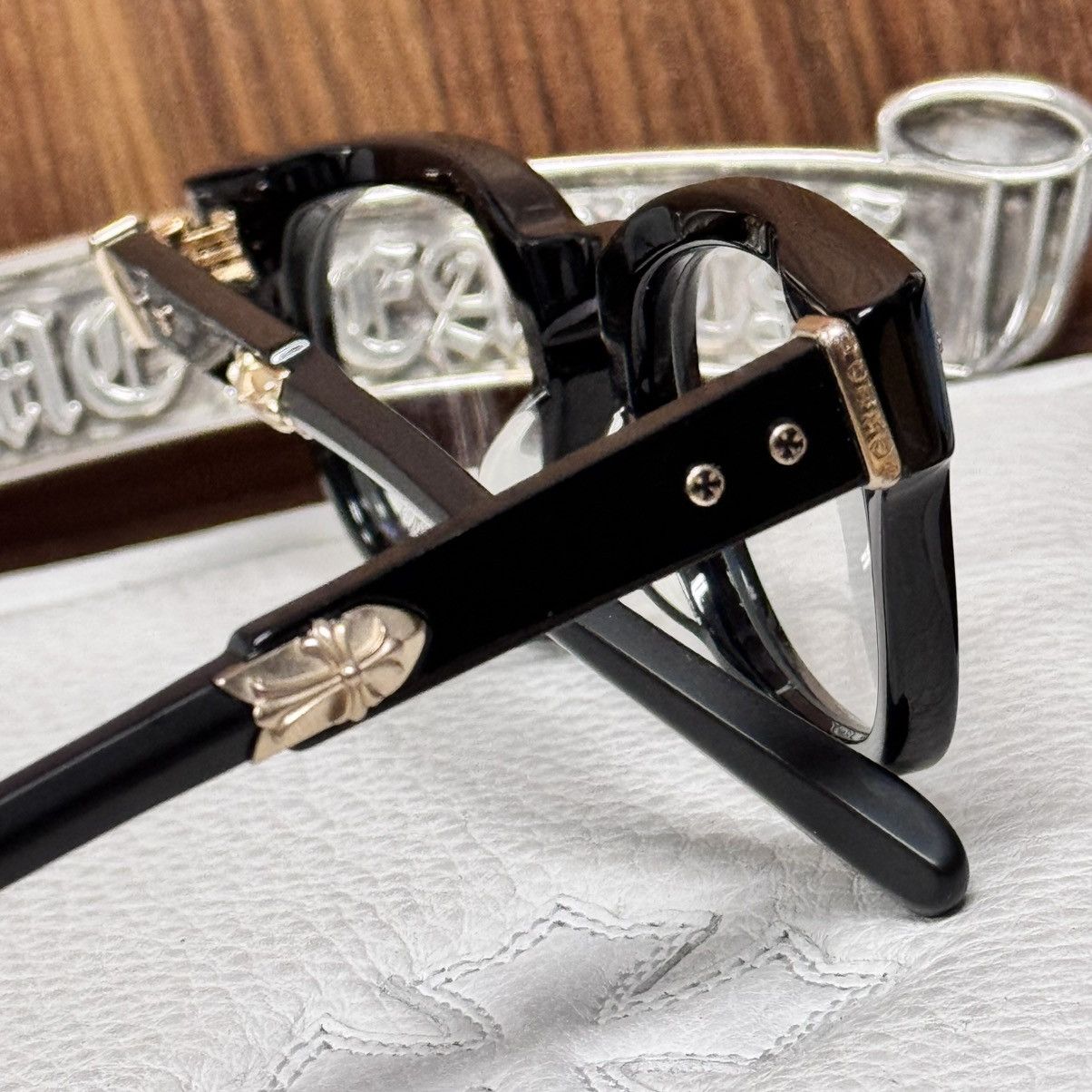 ◆CHROME HEARTS◆Jenna Tail Yea Black 18K Gold Plated メガネ CHROME HEARTS】JENNA TAIL YEA ブラック (CHROME HEARTS/メガネ