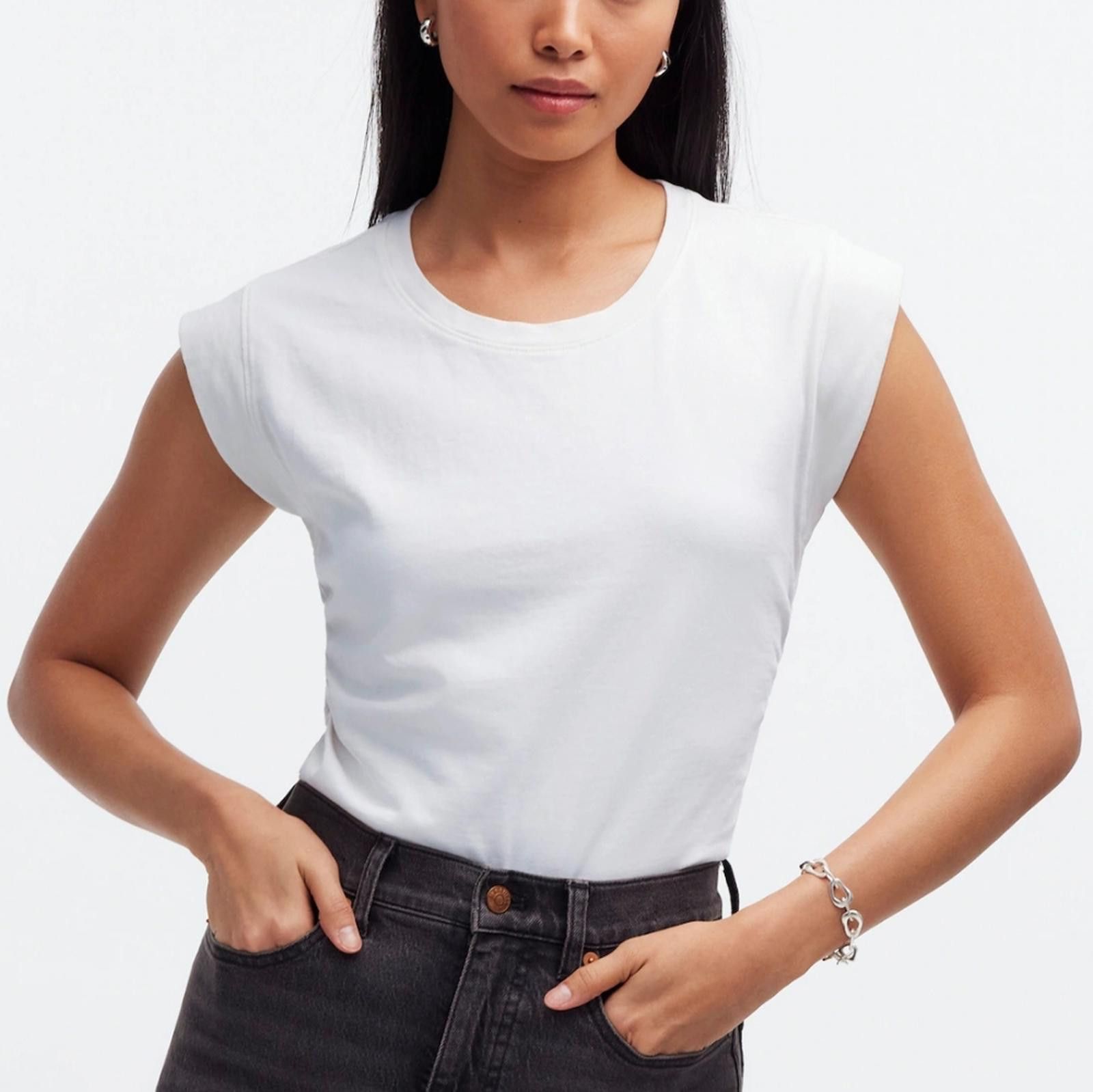 Madewell Madewell Side-Cinch Muscle Tee Size XXS / US 00 / IT 34 - 1 Thumbnail