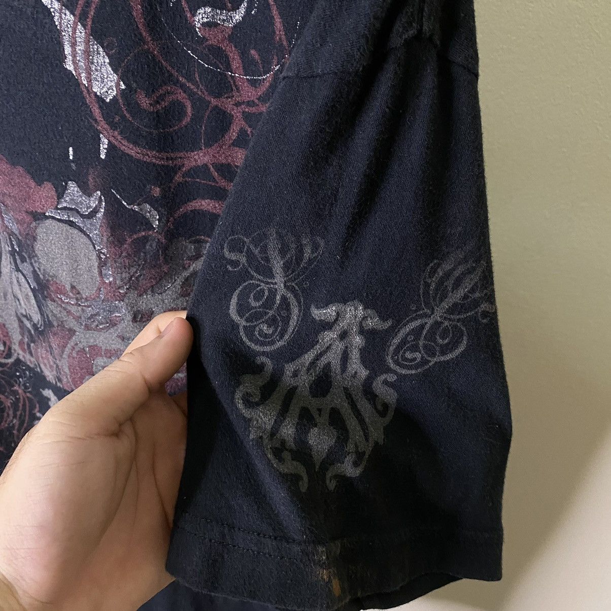 Affliction × Vintage Y2K Archaic Skulls Affliction Southpole Style Tee Size US XL / EU 56 / 4 - 3 Thumbnail