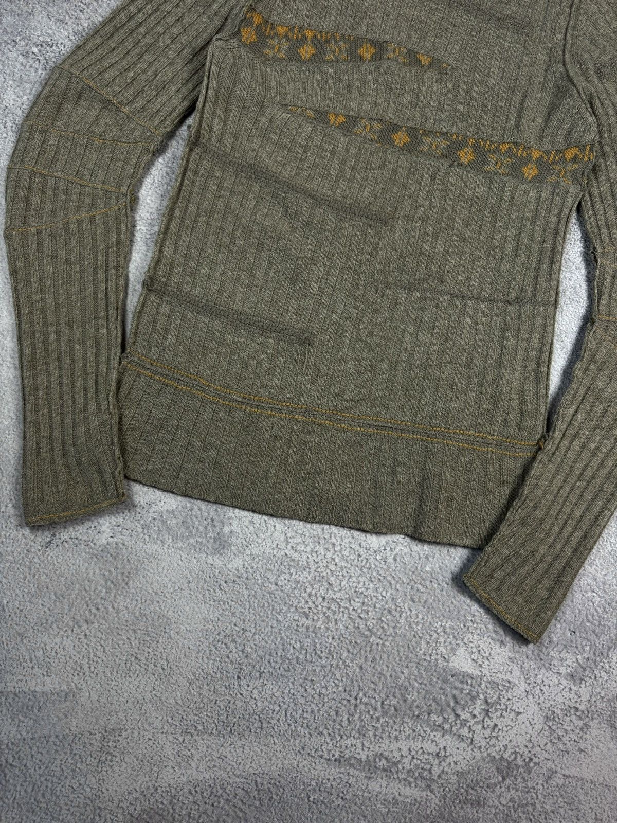 Marithe + Francois Girbaud × Vintage Rare Marithe Francois Girbaud Wool Asymmetrical Sweater Size US M / EU 48-50 / 2 - 2 Thumbnail