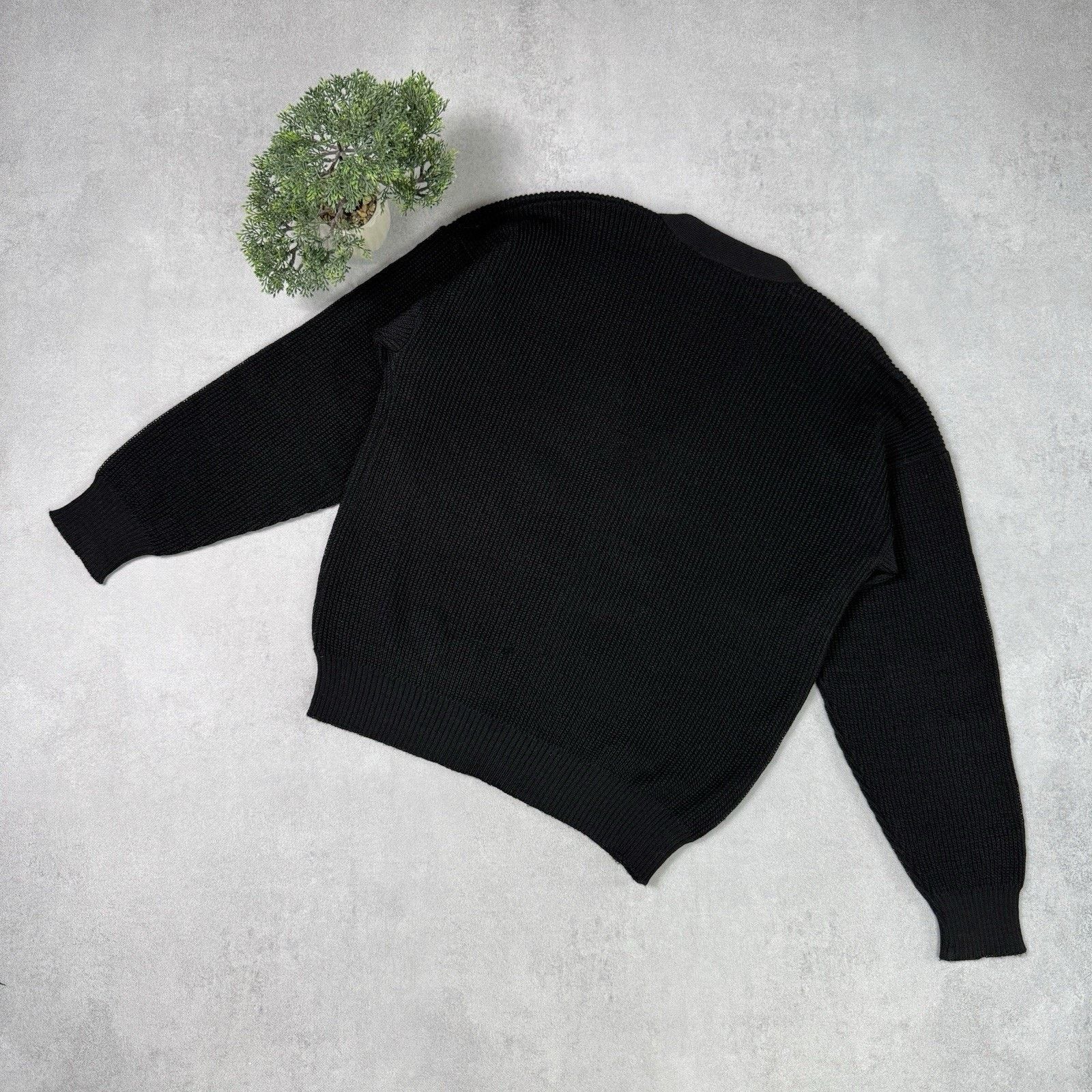 Lacoste Vintage Lacoste Chemise Wool Cardigan Size 4 Black Size US M / EU 48-50 / 2 - 14 Thumbnail