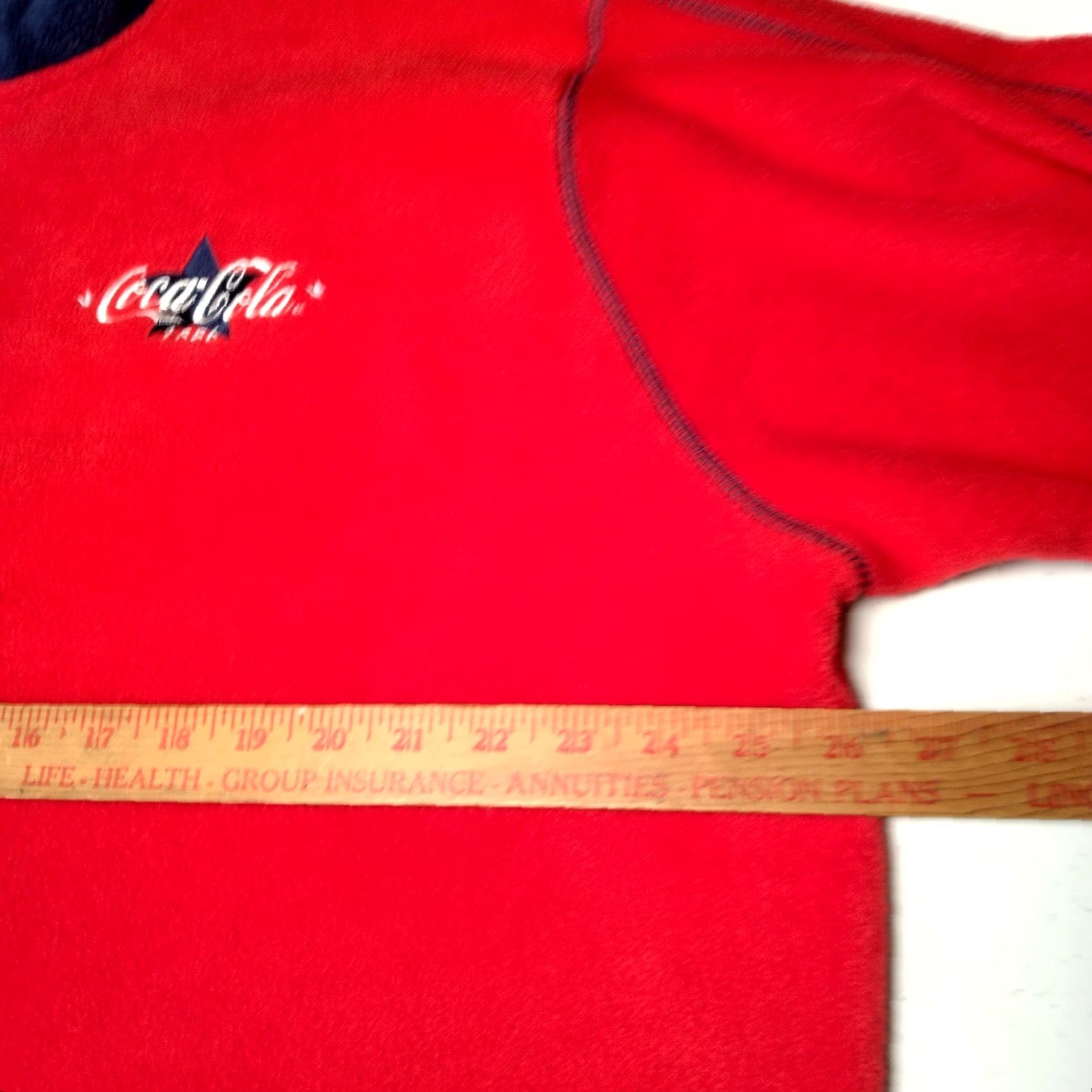 Vintage Vintage Coca-Cola Coke Fleece Jacket XL Red Pullover Embroidered Soda Pop Size US XL / EU 56 / 4 - 4 Thumbnail