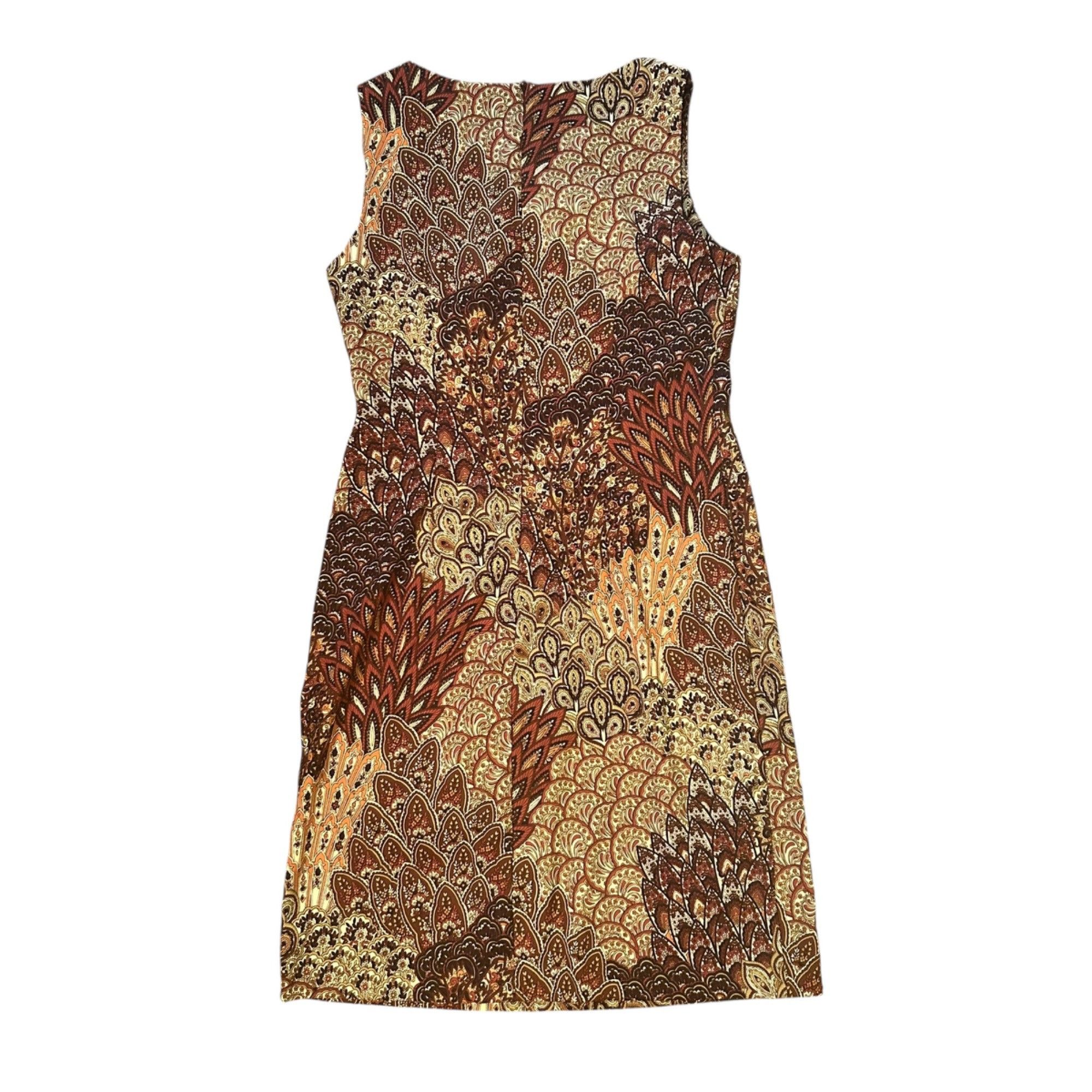 Vintage Vintage Connected Apparel Mod Novelty Floral & Paisley Shift Size L / US 10 / IT 46 - 6 Thumbnail