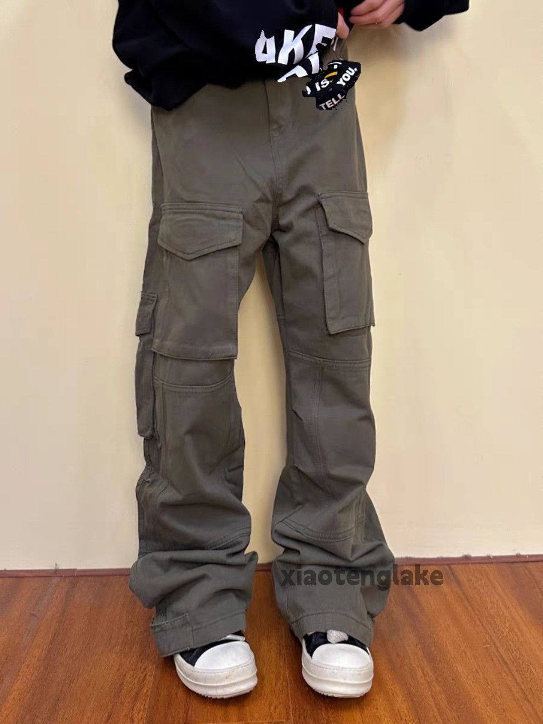 Designer × Japanese Brand × Vintage utility skate hiphop loose baggy cargo military pants Size US 34 / EU 50 - 4 Thumbnail