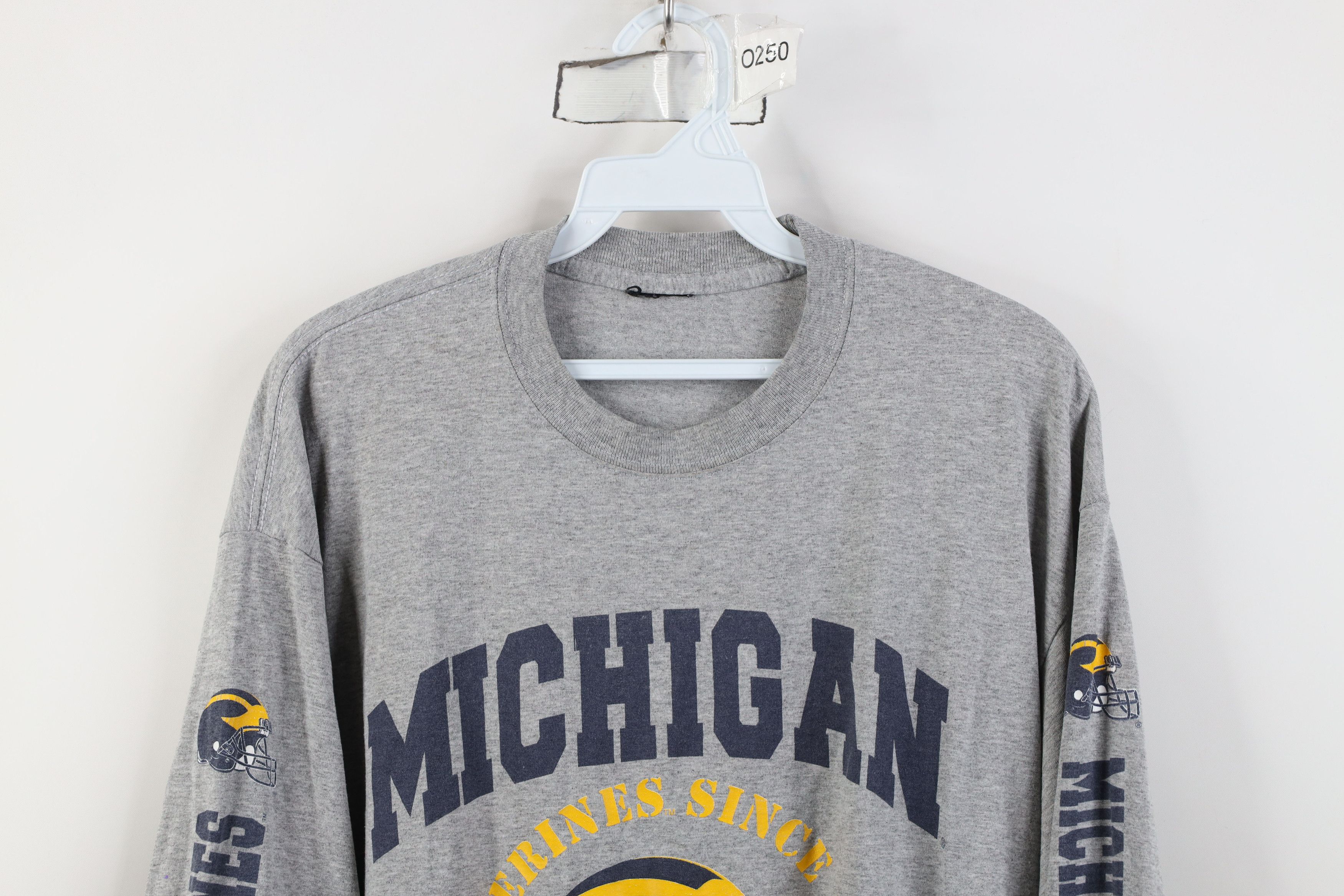 Vintage Vintage 90s University of Michigan Long Sleeve T-Shirt Size US L / EU 52-54 / 3 - 2 Thumbnail