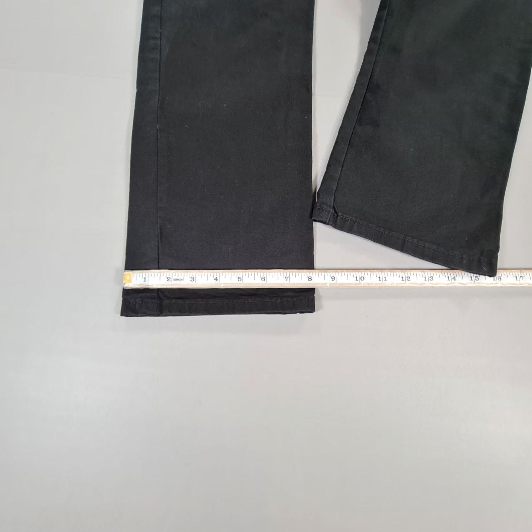 Vintage Naked & Famous Mens Chino Trousers Black W40 L31 Slim Stretch Japanese Fabric Denim Flat Front Zip Pocket Size US 40 / EU 56 - 7 Thumbnail