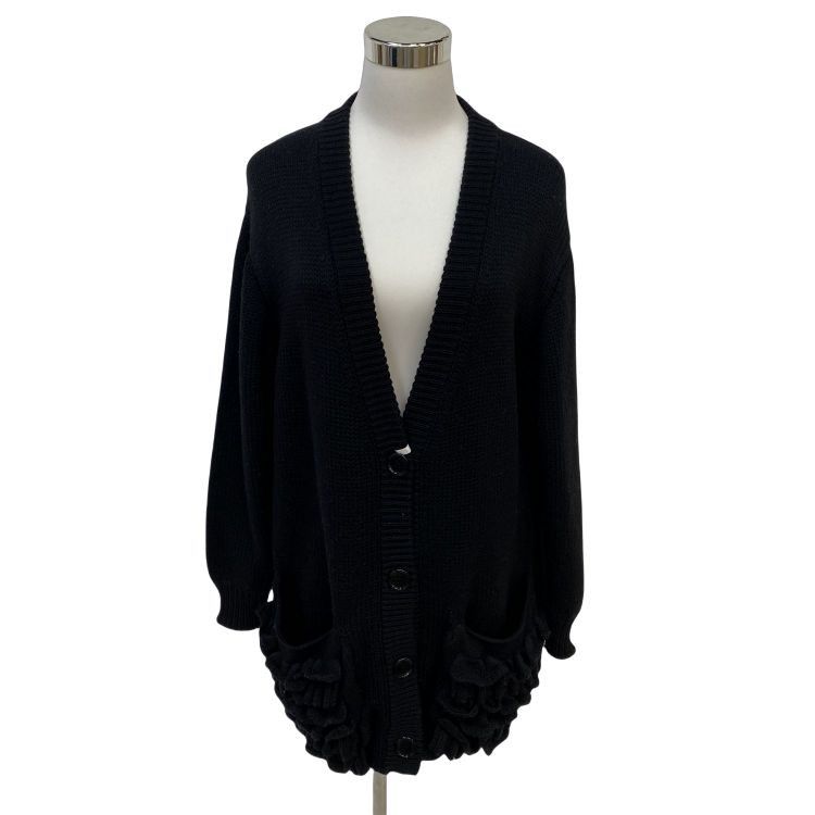 Prada Prada Ruffled Pocket Cardigan Size 44 Size M / US 6-8 / IT 42-44 - 1 Thumbnail