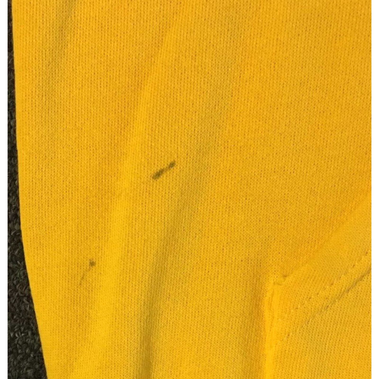 Vintage Vaporwave Sweatshirt Zip Hoodie M USA Yellow 70s 80s Vintage Distressed Grunge Punk Biker Skate Surf 90s Track Mens Size US M / EU 48-50 / 2 - 5 Thumbnail
