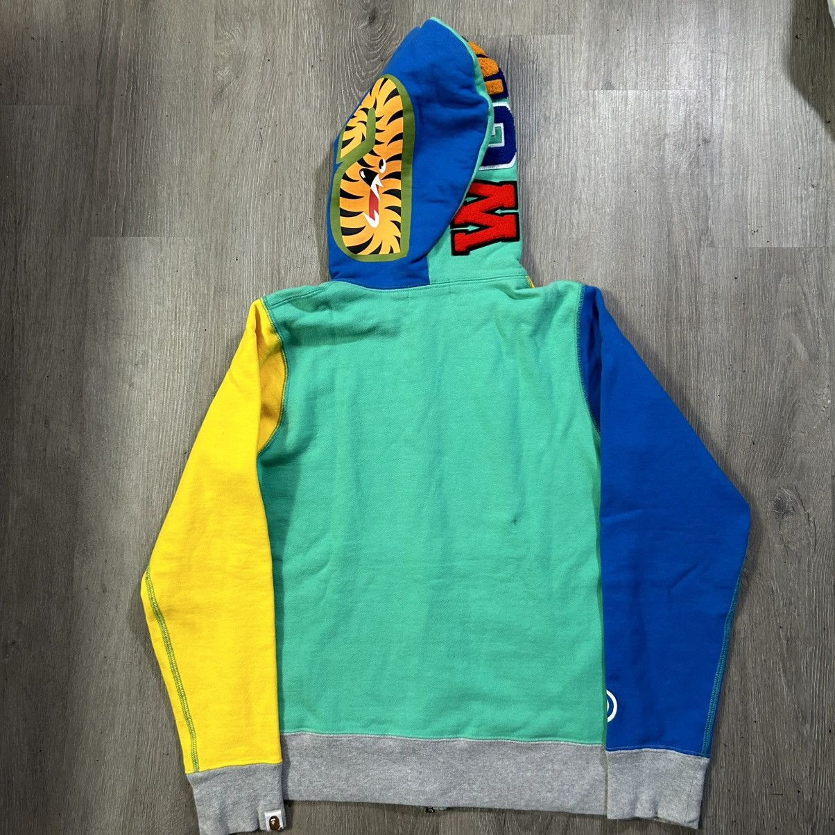 Bape BAPE Color Block Shark Full Zip Hoodie Size US S / EU 44-46 / 1 - 4 Thumbnail
