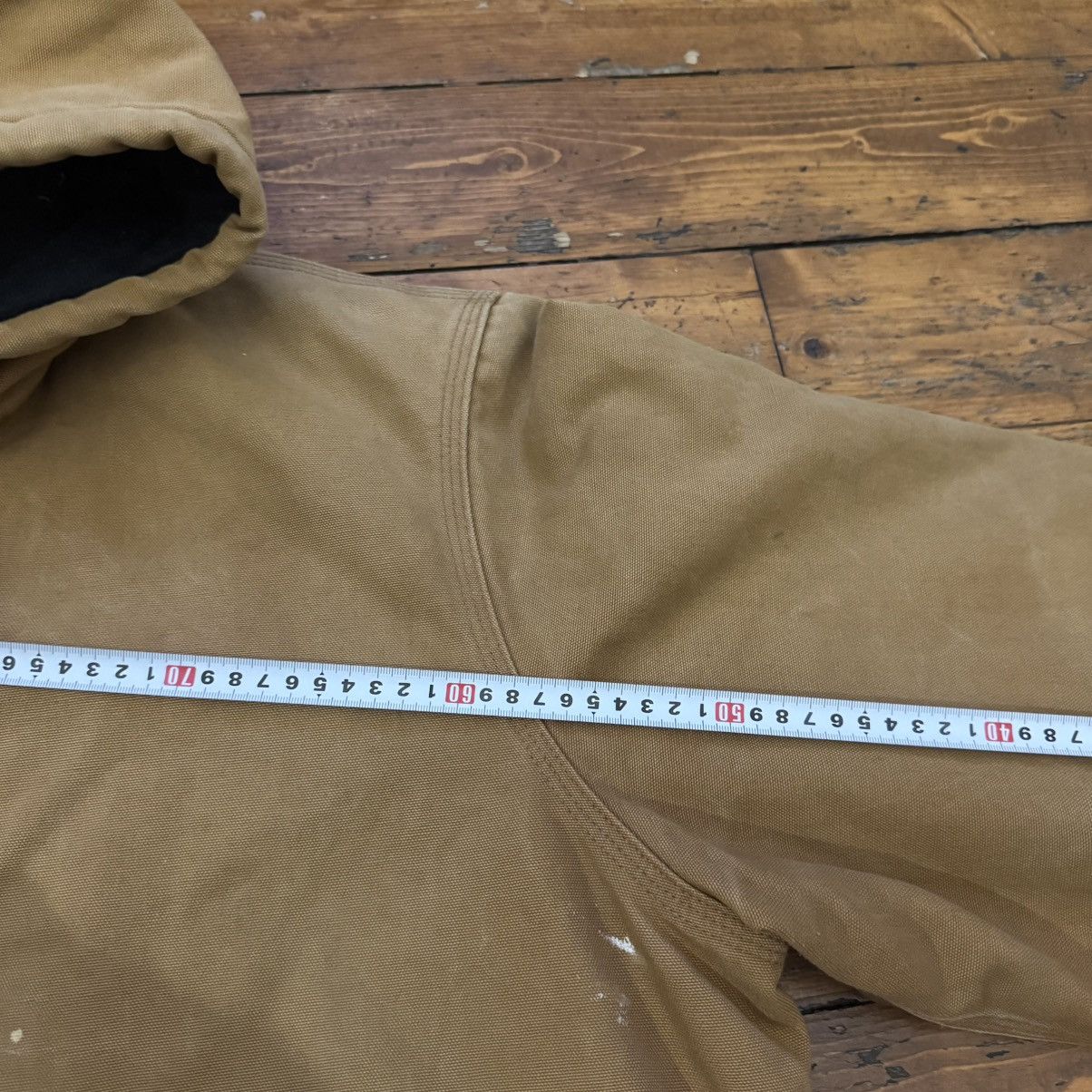 Carhartt VTG Carhartt J140 Duck Canvas Active Hood Jacket Size US XL / EU 56 / 4 - 3 Thumbnail