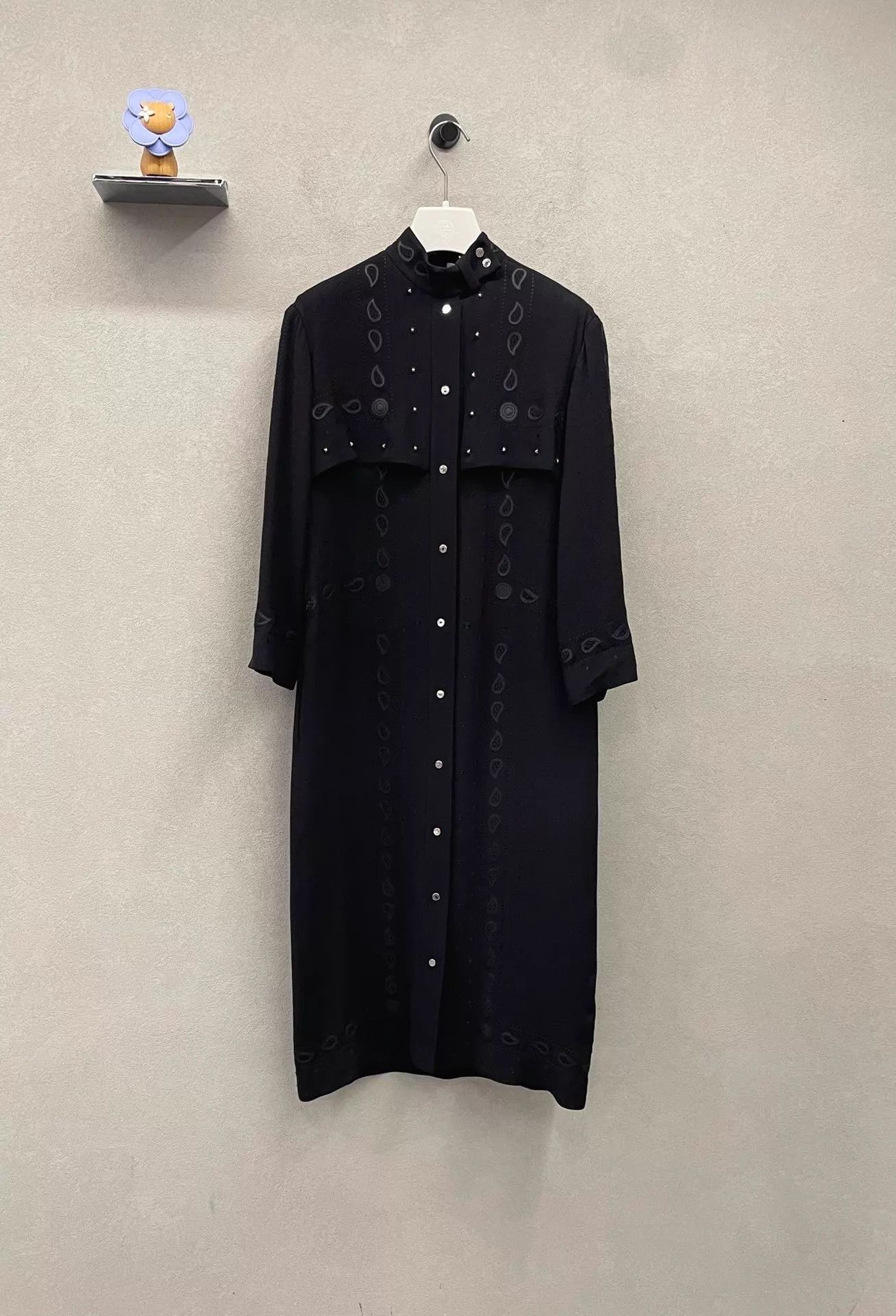 Hermes Hermes Black Elegant Drapey Flowy Long Dress 34 Size XS / US 0-2 / IT 36-38 - 1 Thumbnail