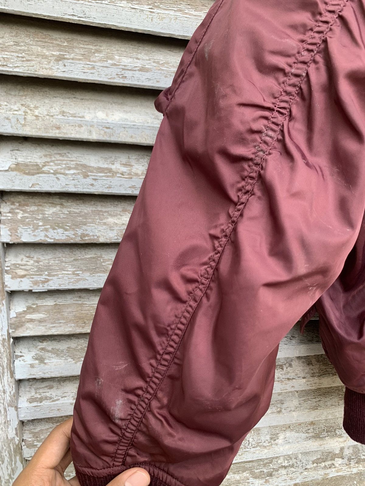 Vintage 🪖MA-1 MAN INTERMEDIATE MAROON BOMBER JACKET Size US M / EU 48-50 / 2 - 11 Thumbnail
