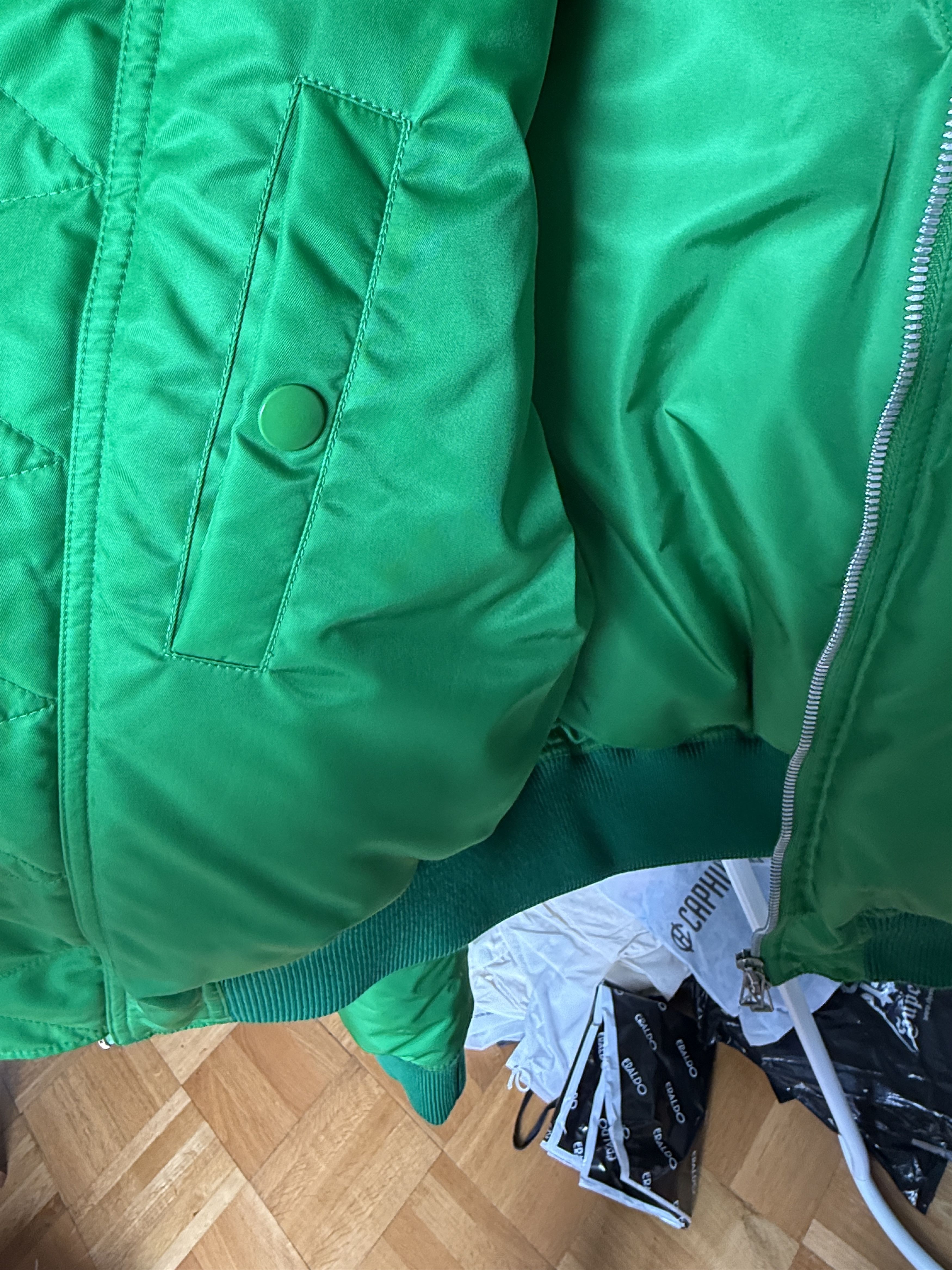 Bottega Veneta Padded Cropped Bomber Jacket