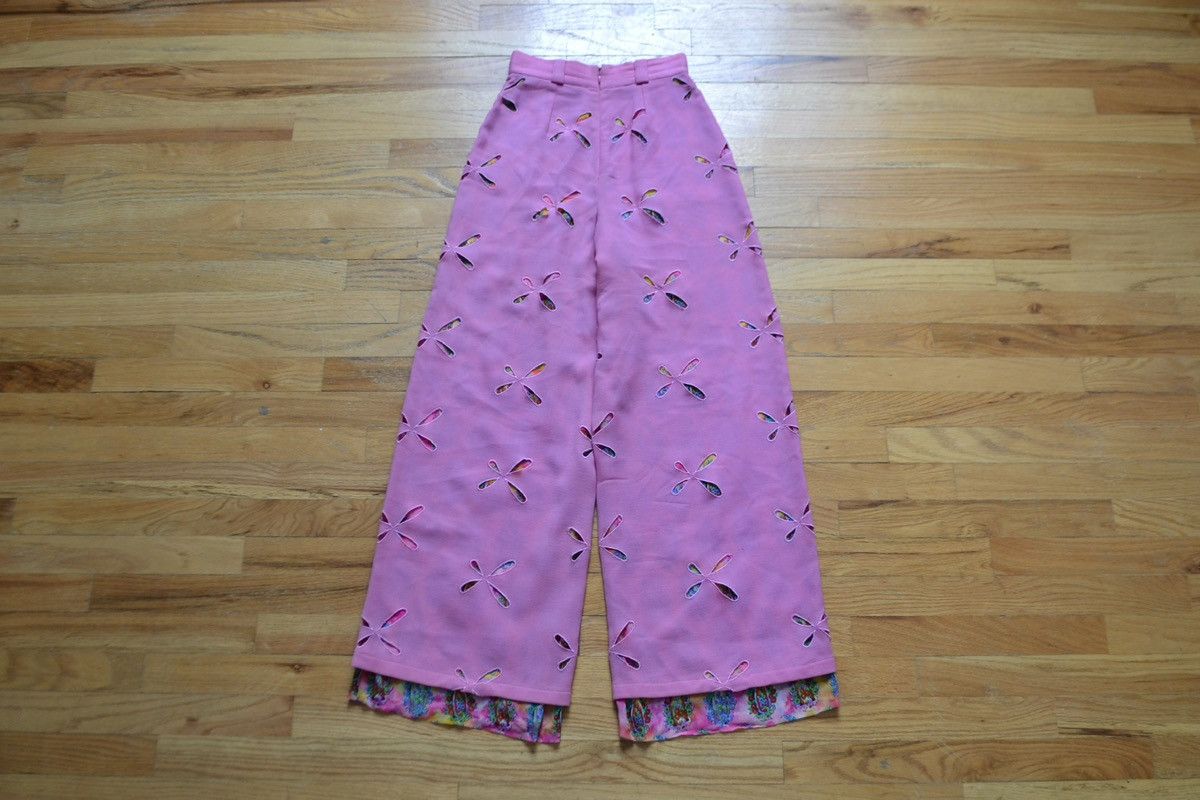 Versace Istante by Gianni Versace Early 1990s Layered Cutout Pants Size 28" / US 6 / IT 42 - 7 Thumbnail