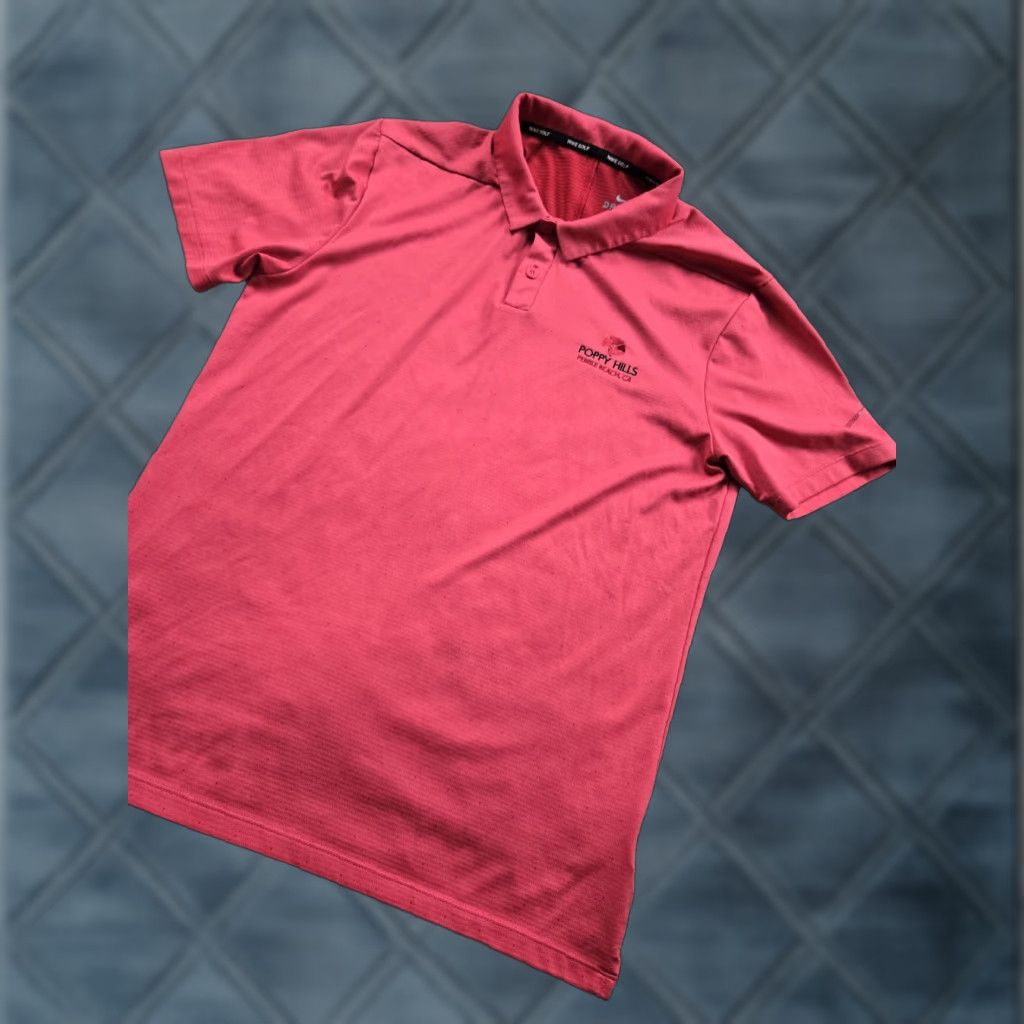 Nike Nike Golf Polo Shirt Small Red Dri-Fit Short Sleeve Poppy Hills Peable Beach - Mens - Shirt - Red - Nike - Golf - Polo - Dri-Fit - Short Sleeve - N/A Size US S / EU 44-46 / 1 - 1 Thumbnail