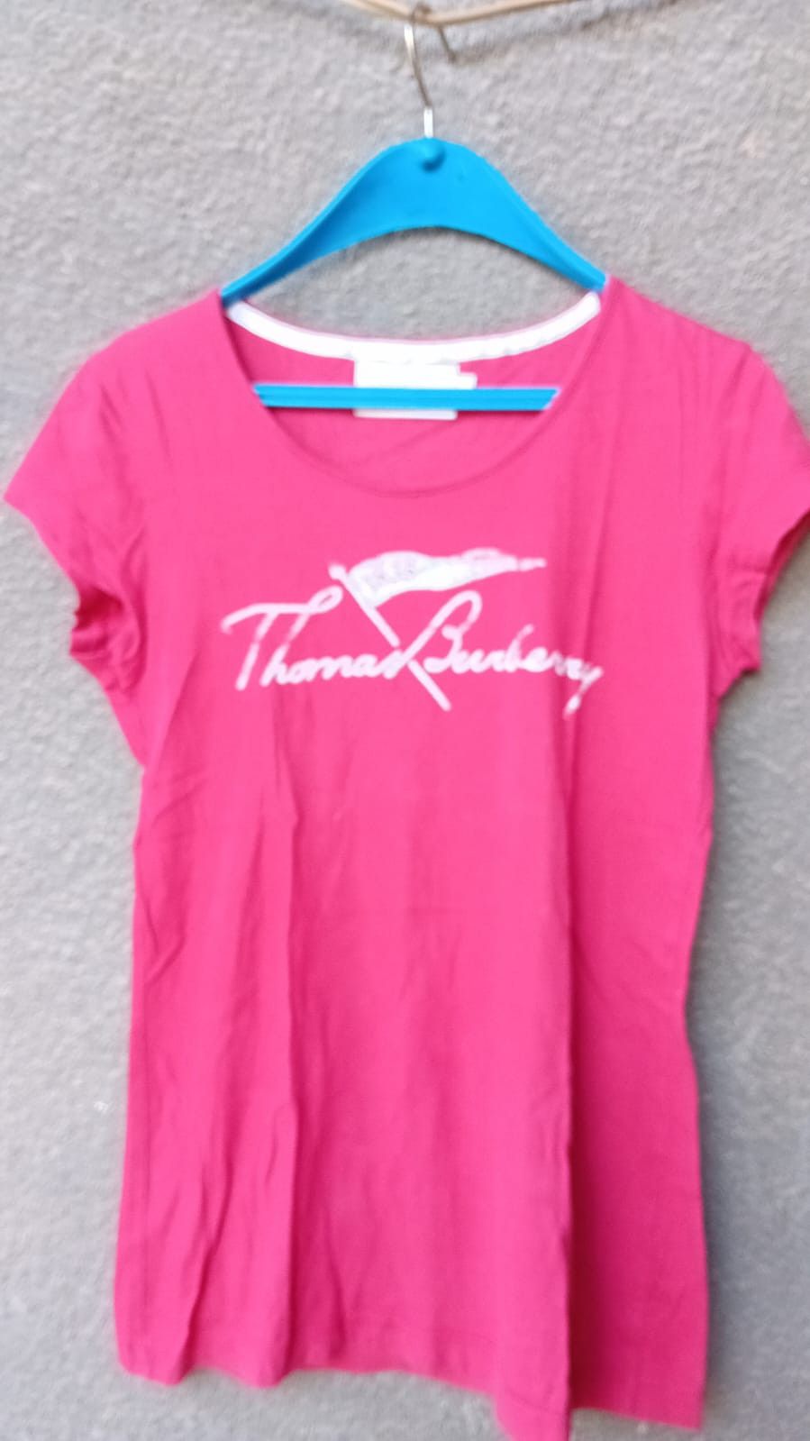 Burberry Thomas Burberry Womans t-shirt Spellout Big Logo sz S Size S / US 4 / IT 40 - 2 Thumbnail