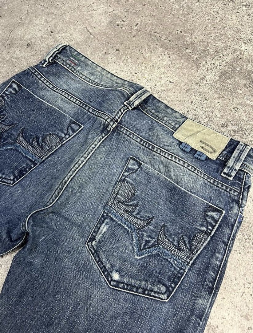 Diesel Vintage Y2K Faded Baggy Cargo Pants Watanabe Distressed Size US 31 - 15 Thumbnail
