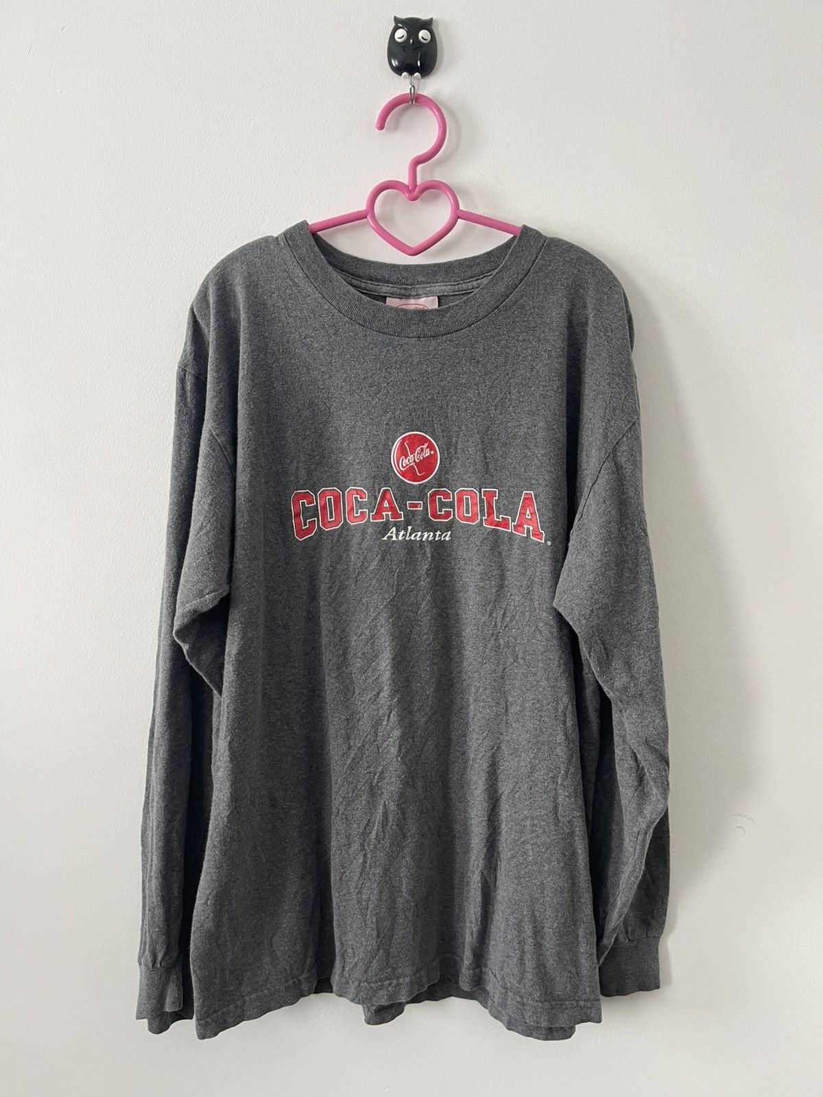 Coca Cola Rare 90s Vintage COCA COLA Atlanta USA Made Long Sleeve Size US L / EU 52-54 / 3 - 1 Thumbnail