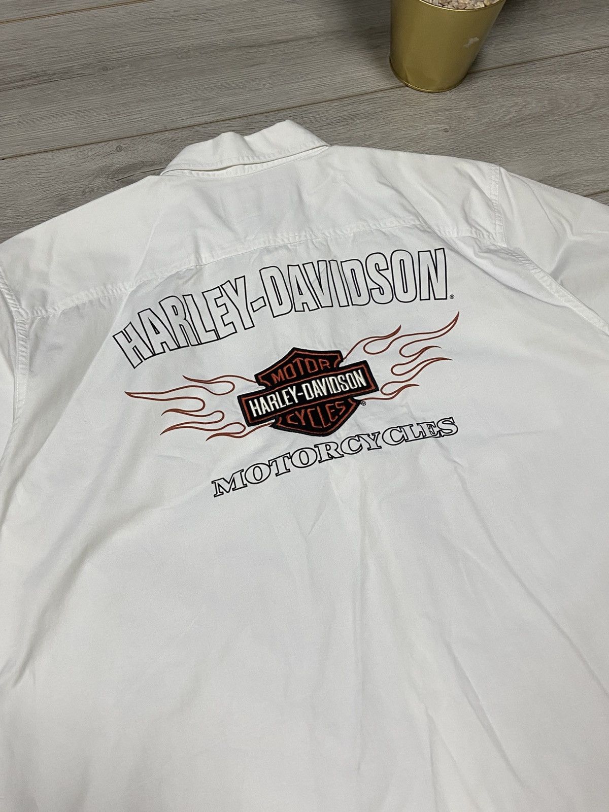 Harley Davidson Harley Davidson eagle 🦅 vintage big logo shirt buttons Size US XL / EU 56 / 4 - 7 Thumbnail