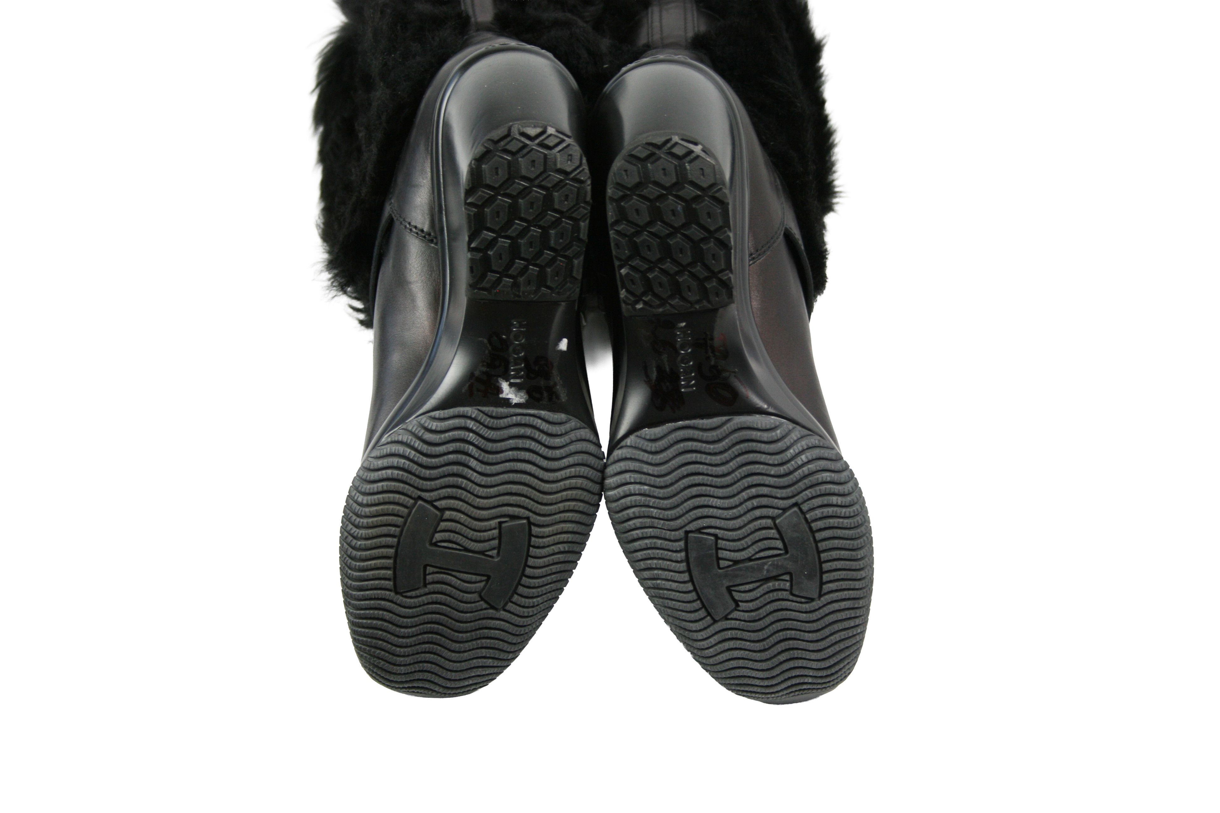 Hogan Y2K Wedge Fur Straps Boots Size US 9 / IT 39 - 15 Thumbnail