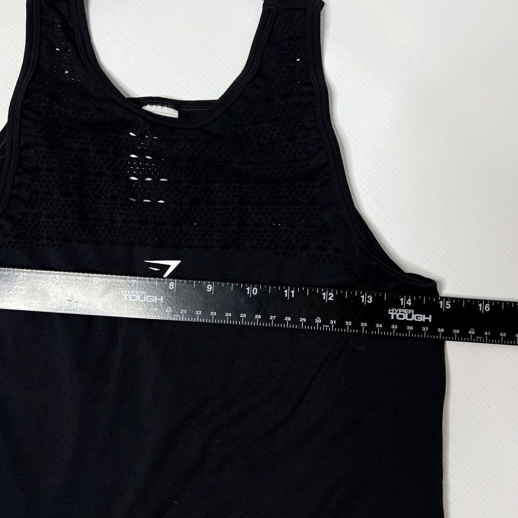 Gymshark Gymshark Tank XS Energy Seamless Loose Black Logo Laser Cut Out Sleeveless Stainless? Size XS / US 0-2 / IT 36-38 - 6 Thumbnail