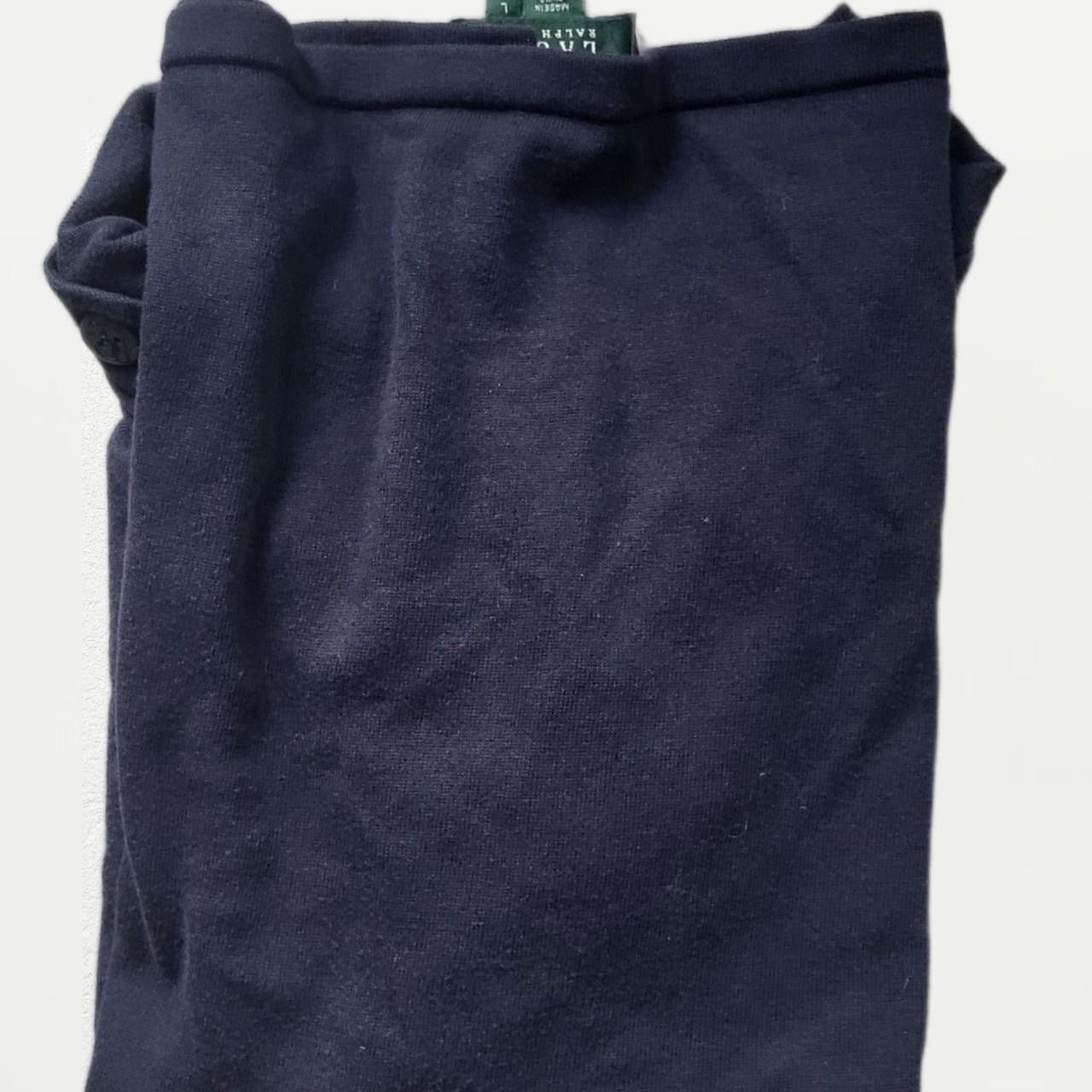 Ralph Lauren Ralph Lauren Women's Navy and Blue T-shirt - Size L Size L / US 10 / IT 46 - 4 Thumbnail