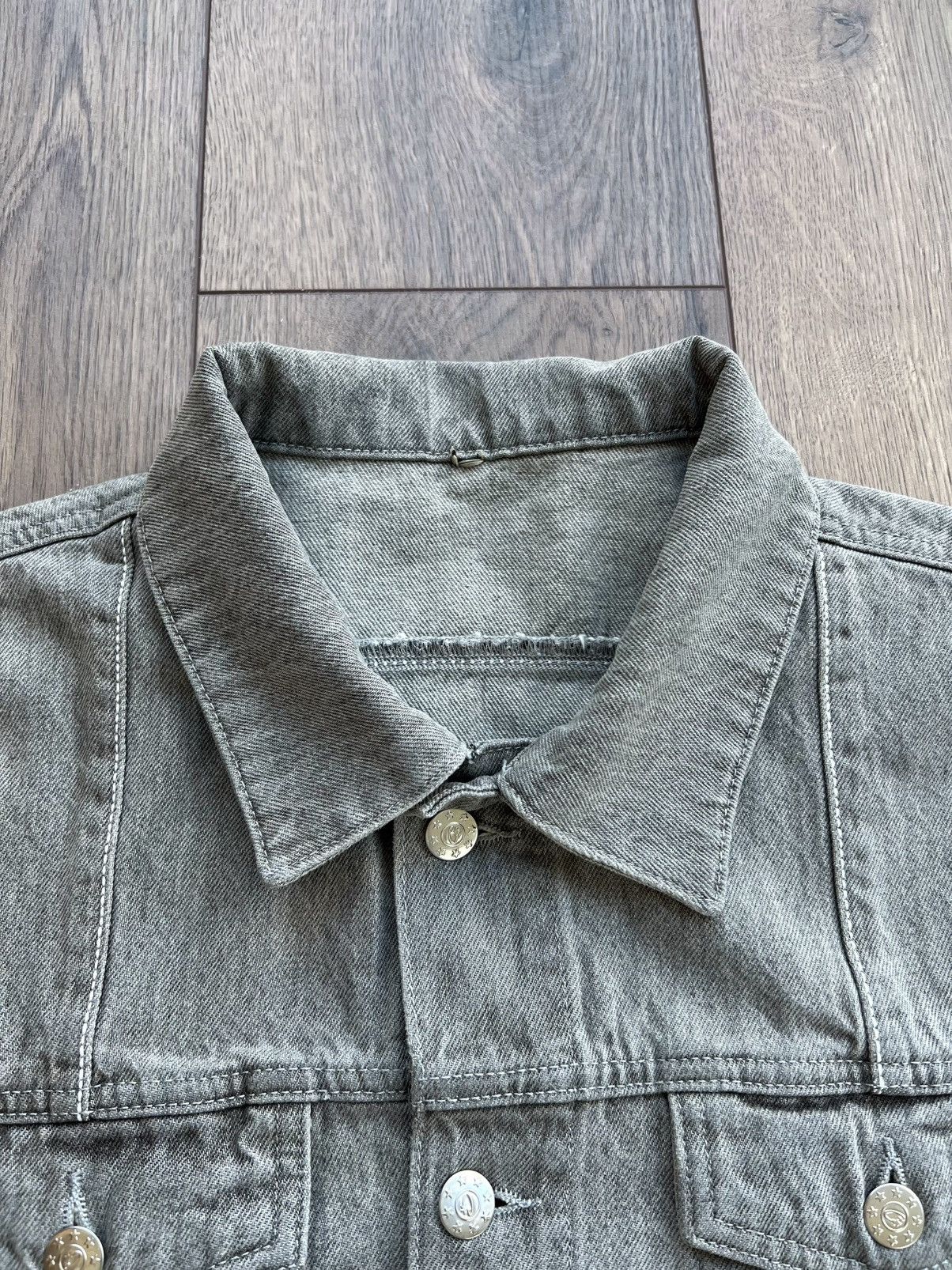 Corteiz Sample Corteiz C-Star Gray Denim Jacket Medium Size US M / EU 48-50 / 2 - 10 Thumbnail