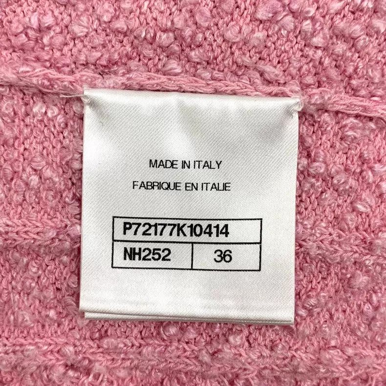 Chanel Chanel Light pink twisted flower V-neck single-breasted lo Size XS / US 0-2 / IT 36-38 - 8 Thumbnail