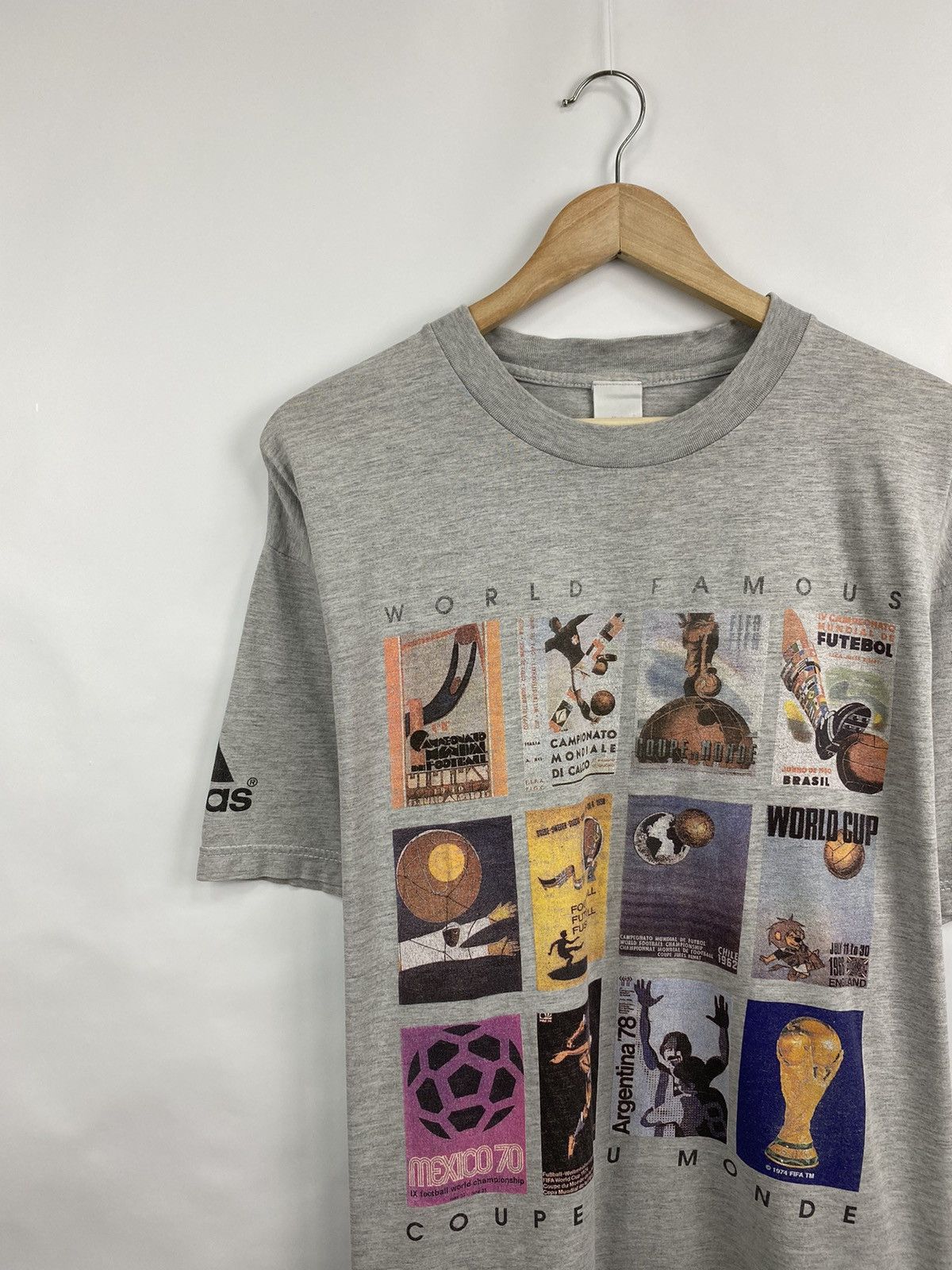 Adidas Vintage 1994 Adidas France 98 World Famous Coupe Du Monde Size US L / EU 52-54 / 3 - 2 Thumbnail
