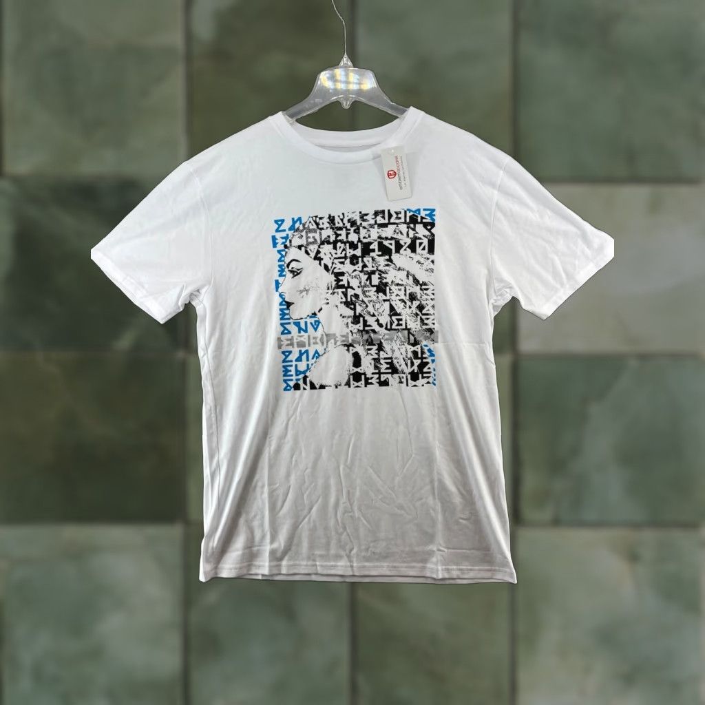 Vintage Nike Shirt Mens 2XL White Graphic Print Run es Size XXL / US 16-18 / IT 52-54 - 1 Thumbnail