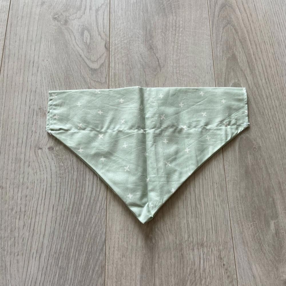 Designer Green X Dog Bandana Size ONE SIZE - 3 Thumbnail
