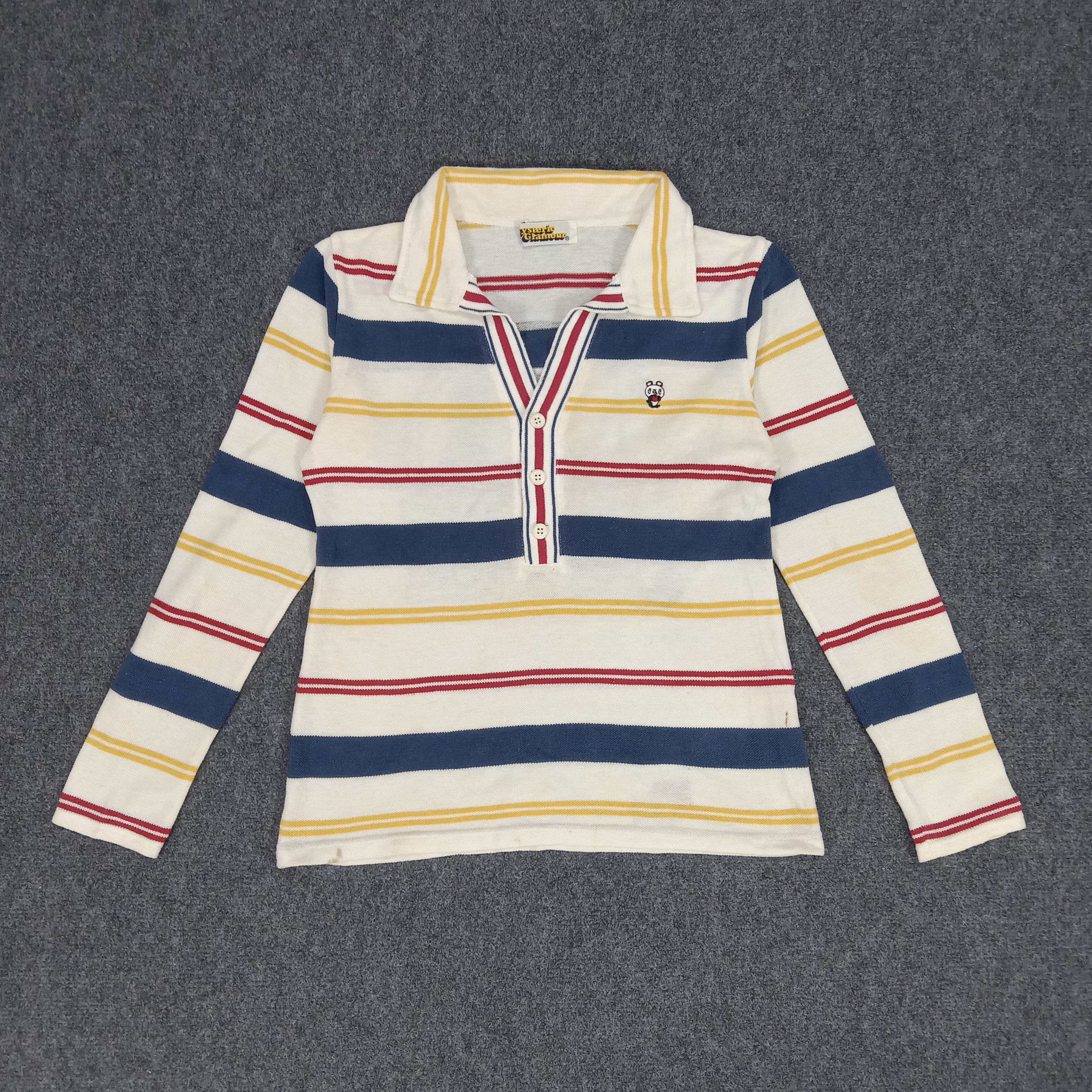 Hysteric Glamour × Japanese Brand × Vintage Hsyteric Glamour Japanese Brand Striped Polos Size XS / US 0-2 / IT 36-38 - 7 Thumbnail