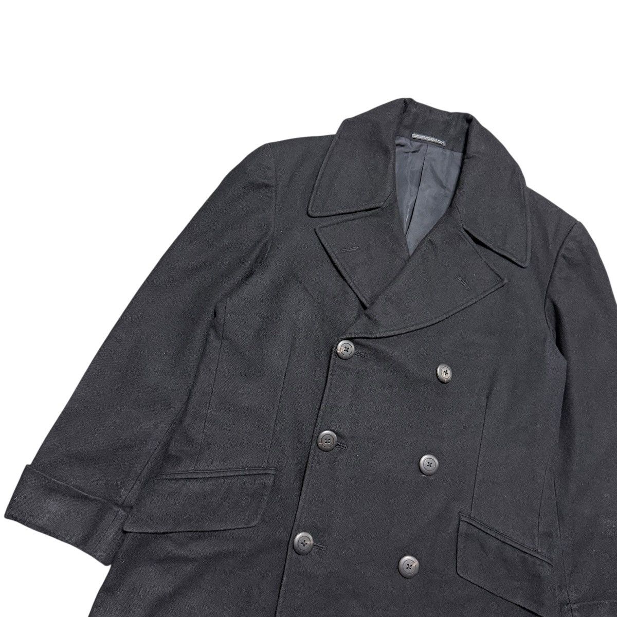 Yohji Yamamoto Yohji Yamamoto Pour Homme 80s Runway Double Breasted Coat Size US M / EU 48-50 / 2 - 6 Thumbnail