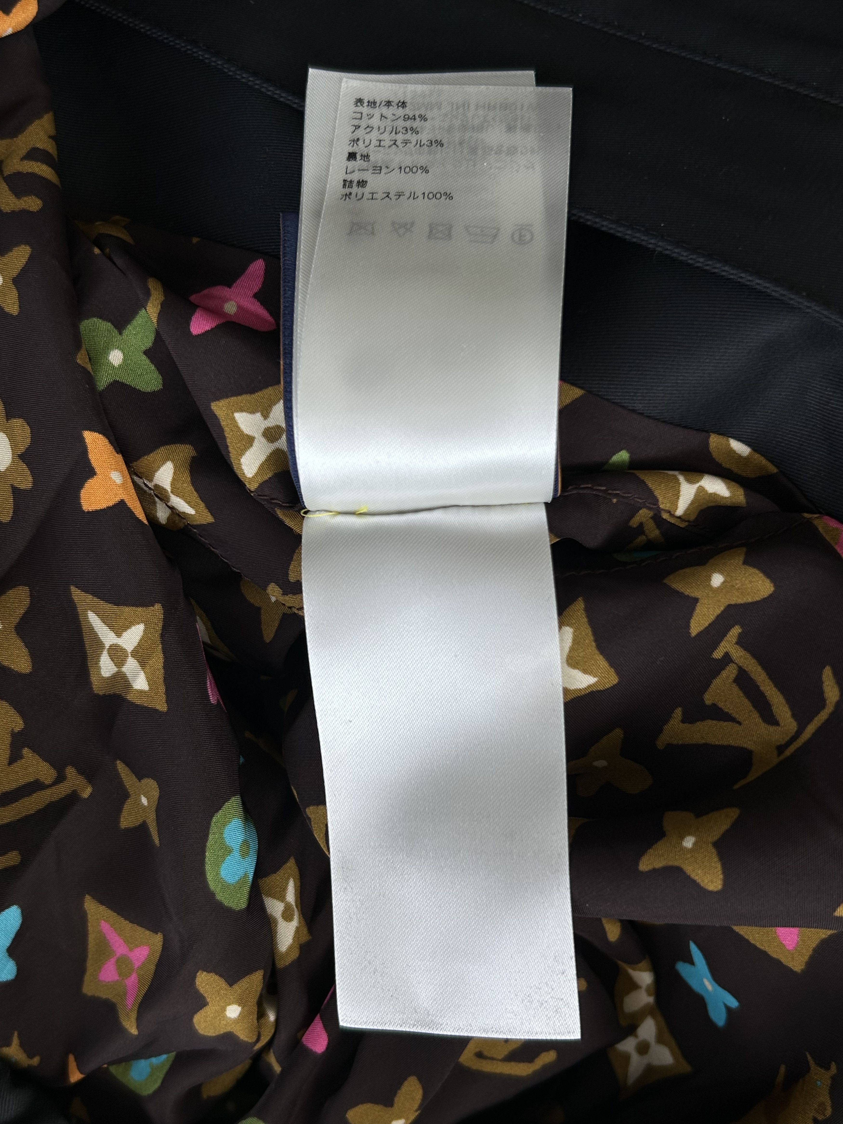 Louis Vuitton Tyler The Creator Navy & Multicolor Monogram Aviator Jacket Size US XL / EU 56 / 4 - 7 Thumbnail