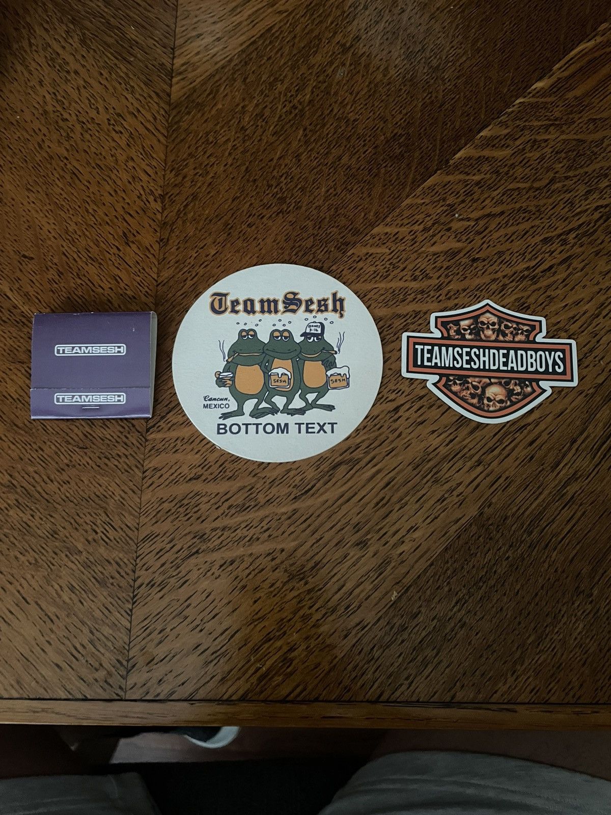 TeamSESH Team Sesh Bones Coaster Sticker and matches Size ONE SIZE - 1 Thumbnail