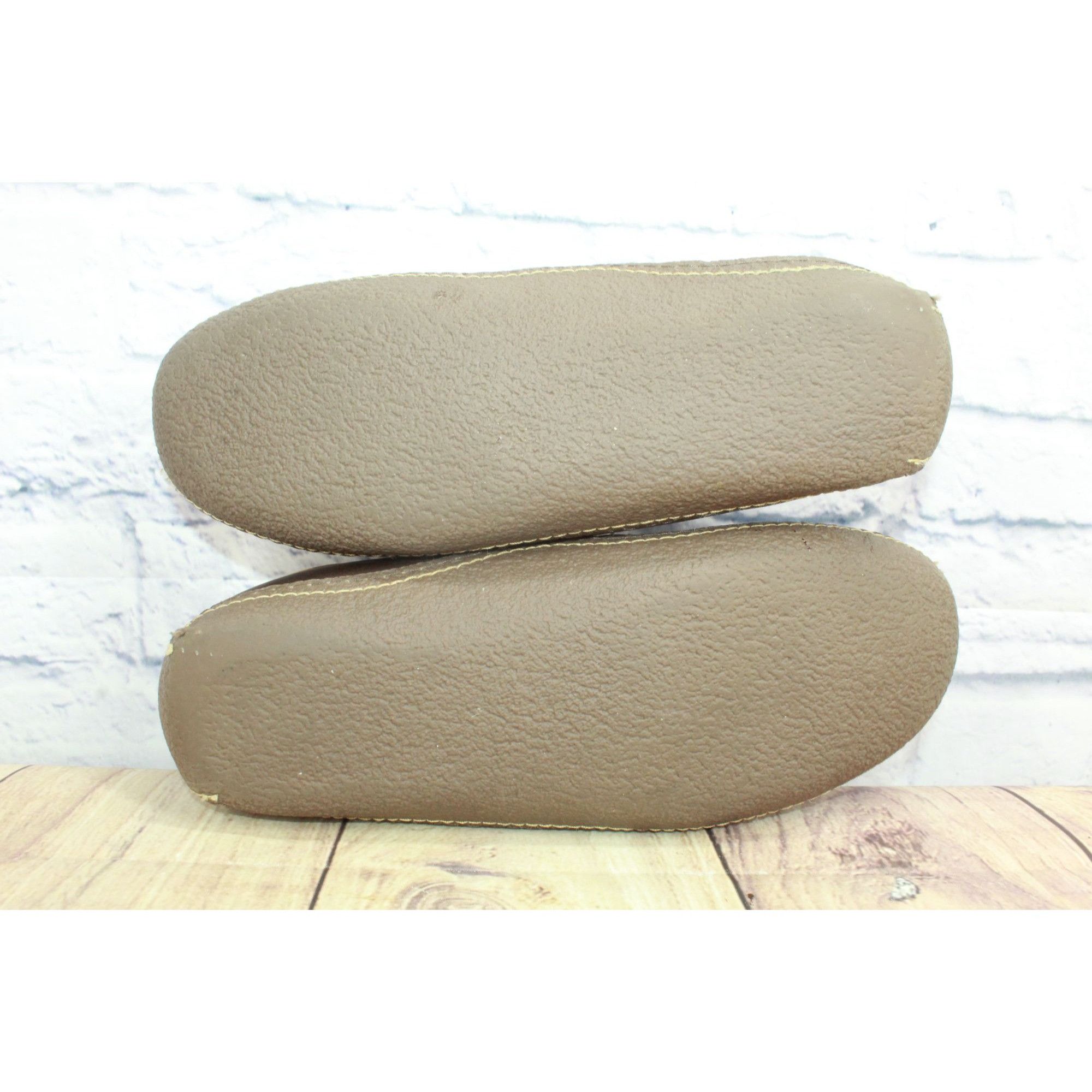 L.L. Bean LL Bean Men’s Handsewn Leather Flannel-Lined Slippers Size US 10 / EU 43 - 9 Thumbnail