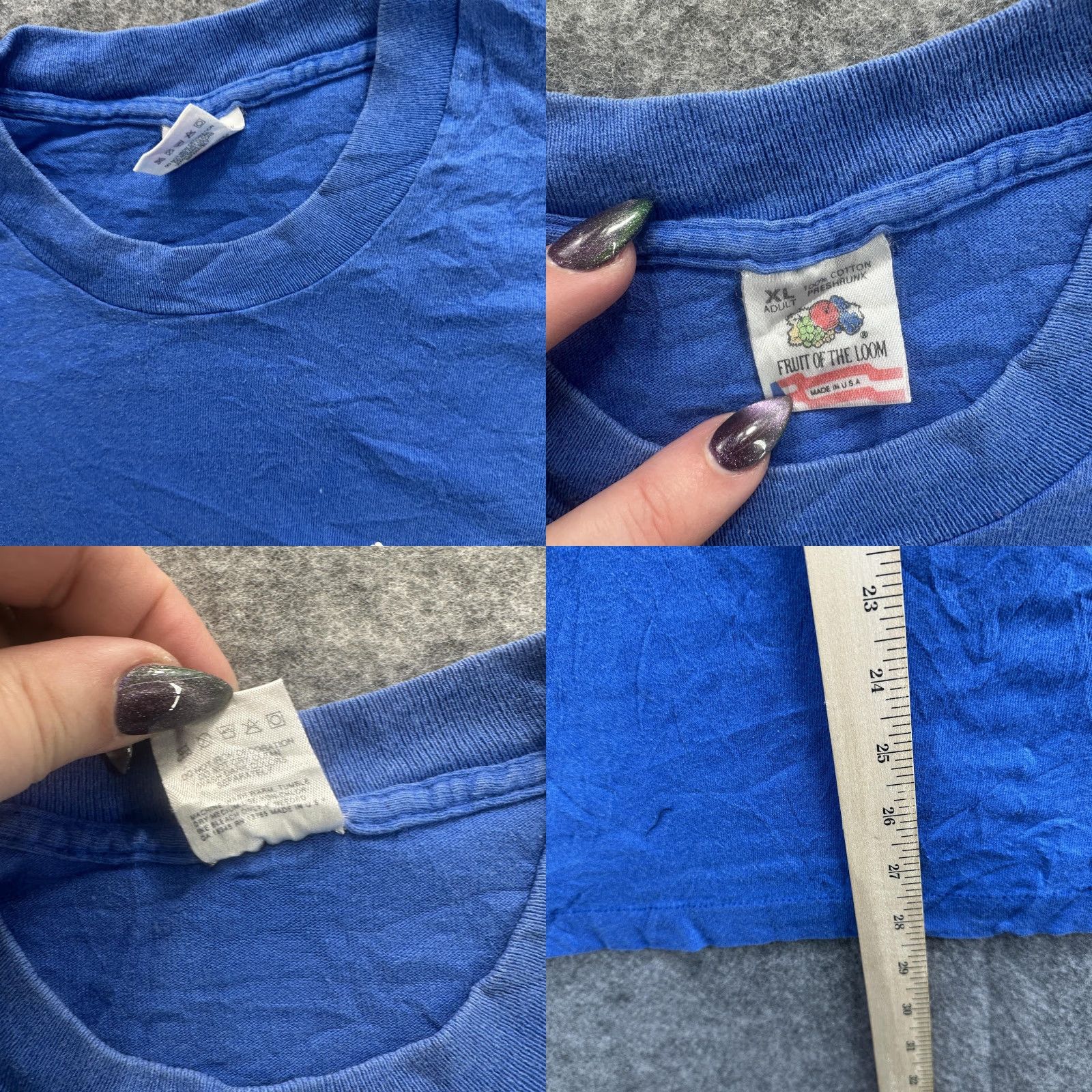 Fruit Of The Loom VINTAGE Don’t Forget My Senior Citizen Discount! Graphic T-Shirt Mens XL Blue Crew Neck Short Sleeve 100% Cotton USA Size US XL / EU 56 / 4 - 8 Thumbnail