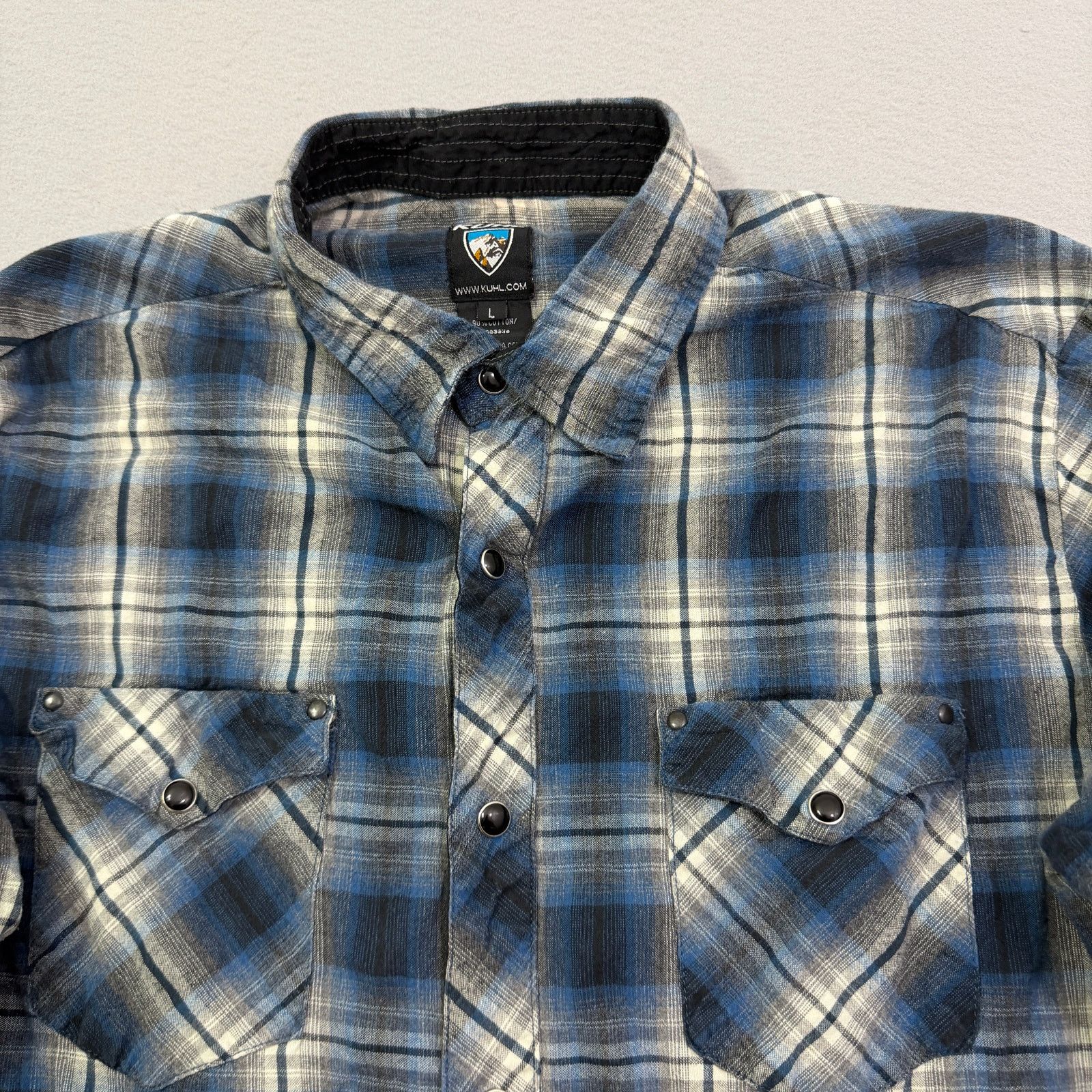 Kuhl Kuhl Pearl Snap Button Up Shirt Men's Large Plaid Flannel Size US L / EU 52-54 / 3 - 3 Thumbnail